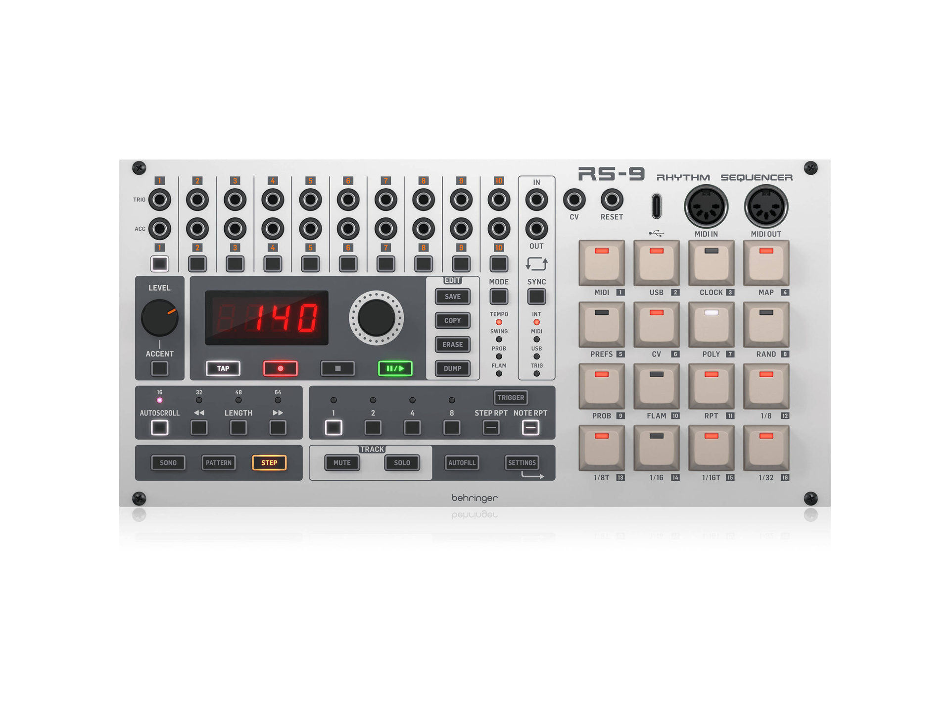 Behringer RS-9 Rhythm Sequencer Eurorack Module (52 HP)