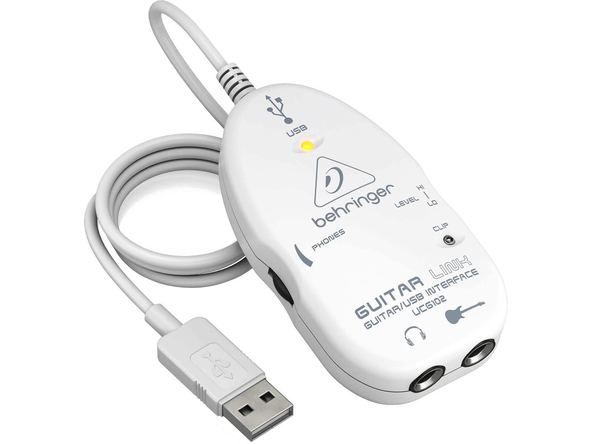 Behringer GUITAR LINK UCG102 Guitar-to-USB Interface for PC, Mac, and iOS