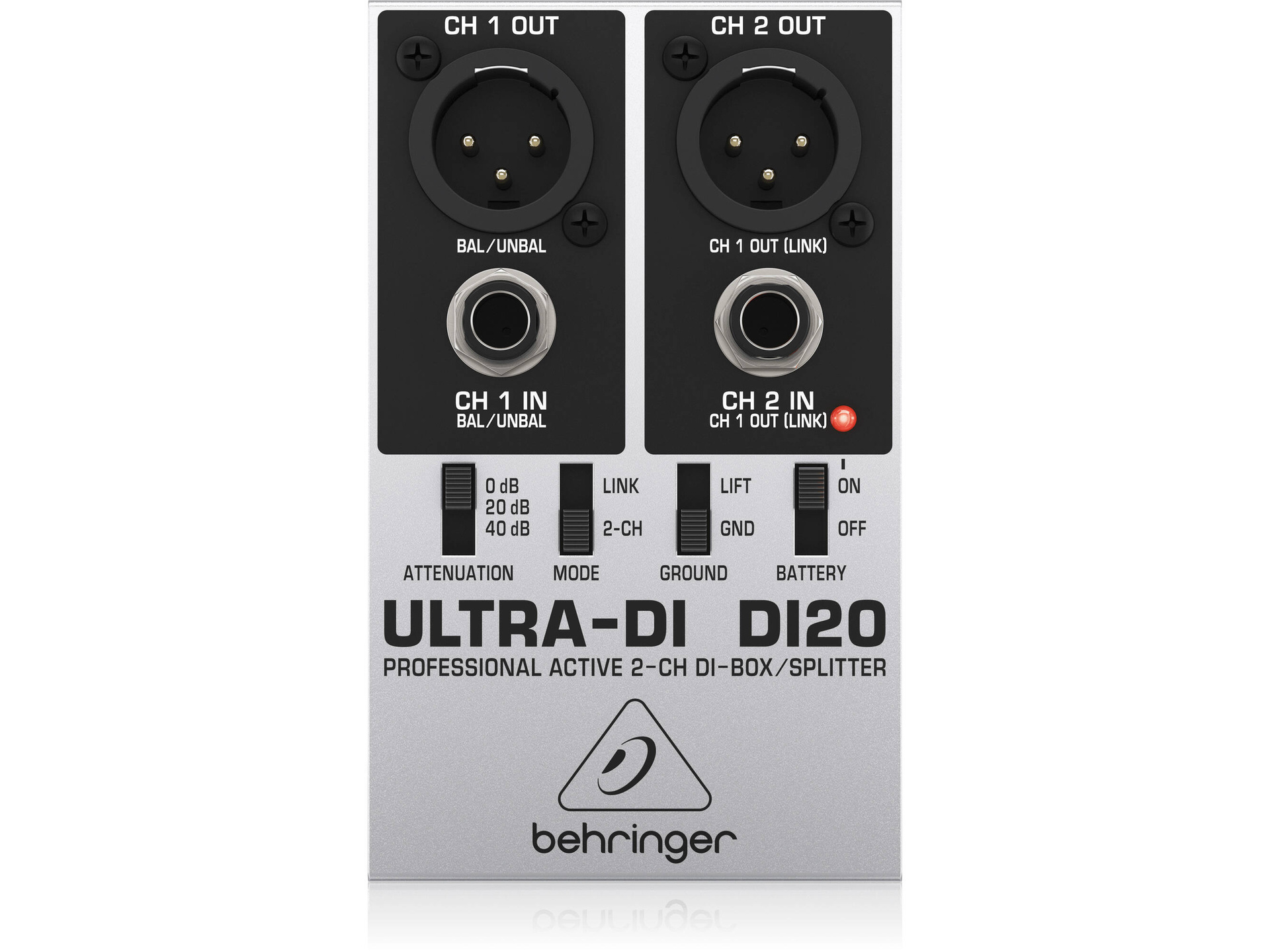 Behringer DI20 Professional Active 2-Channel Direct Box/Splitter