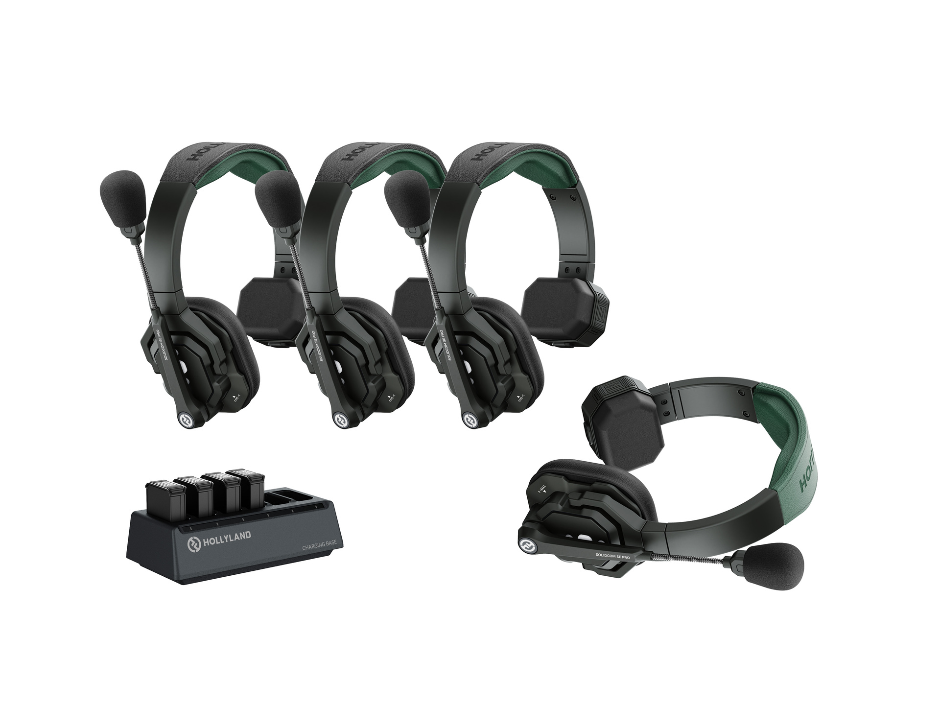Hollyland Solidcom SE Pro Single-Ear Four Person Headset System (1M+3R)