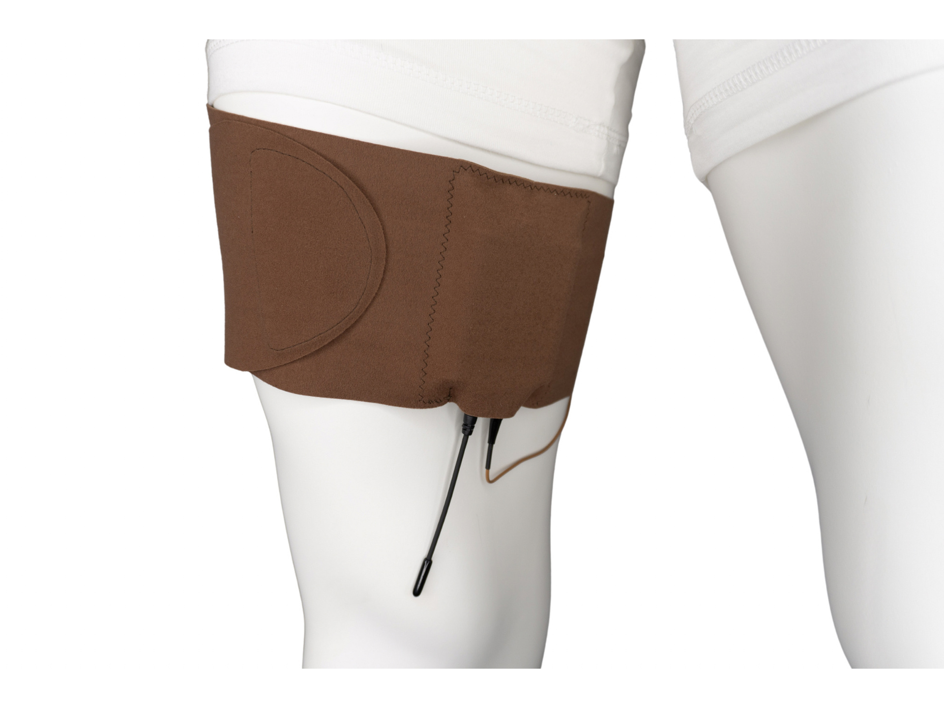 Ursa Thigh Strap with Vertical Pouch for Wireless Transmitters (Caramel)