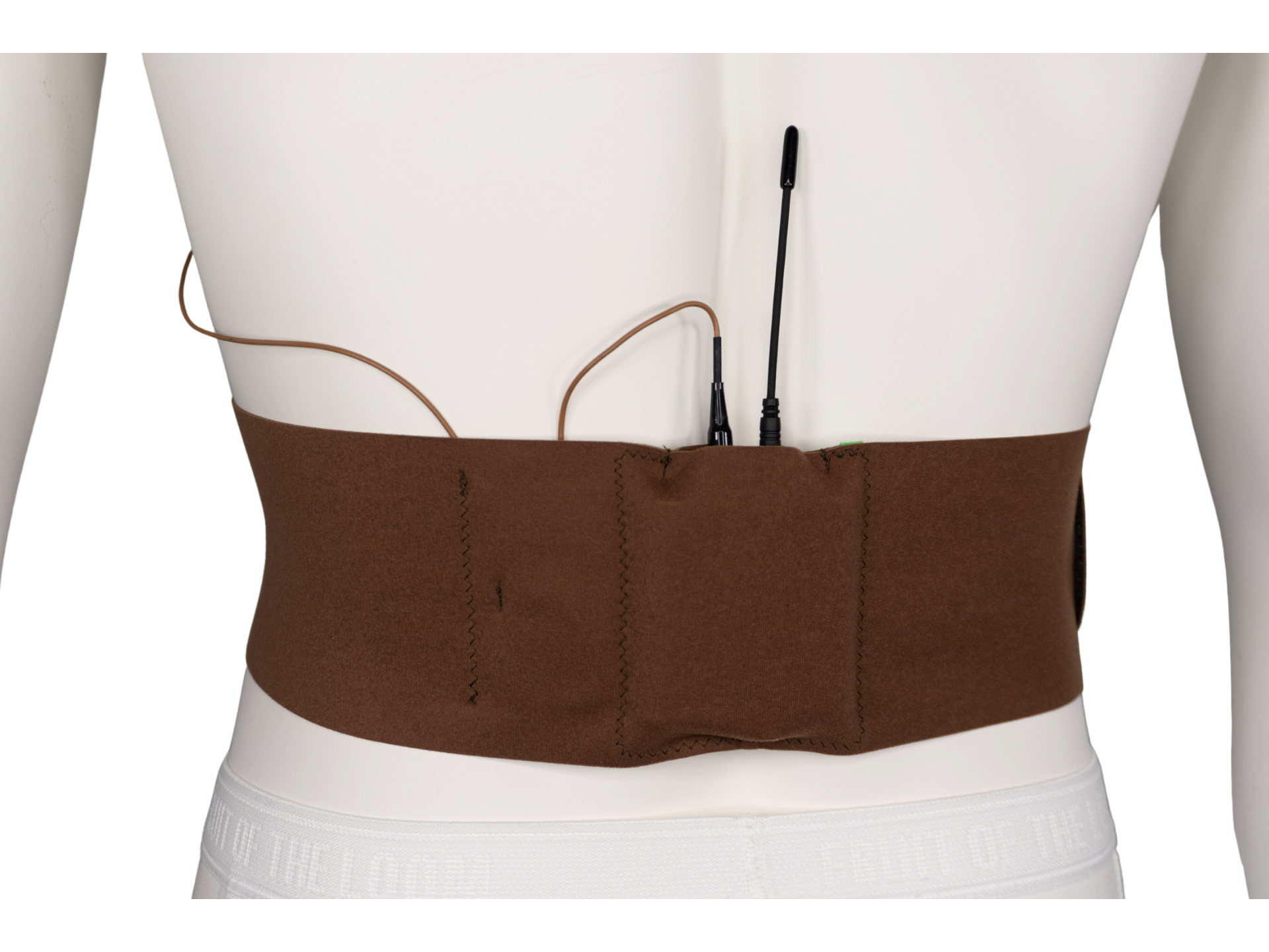 Ursa Waist Strap with Small Pouch for Wireless Transmitters (Small, Caramel)
