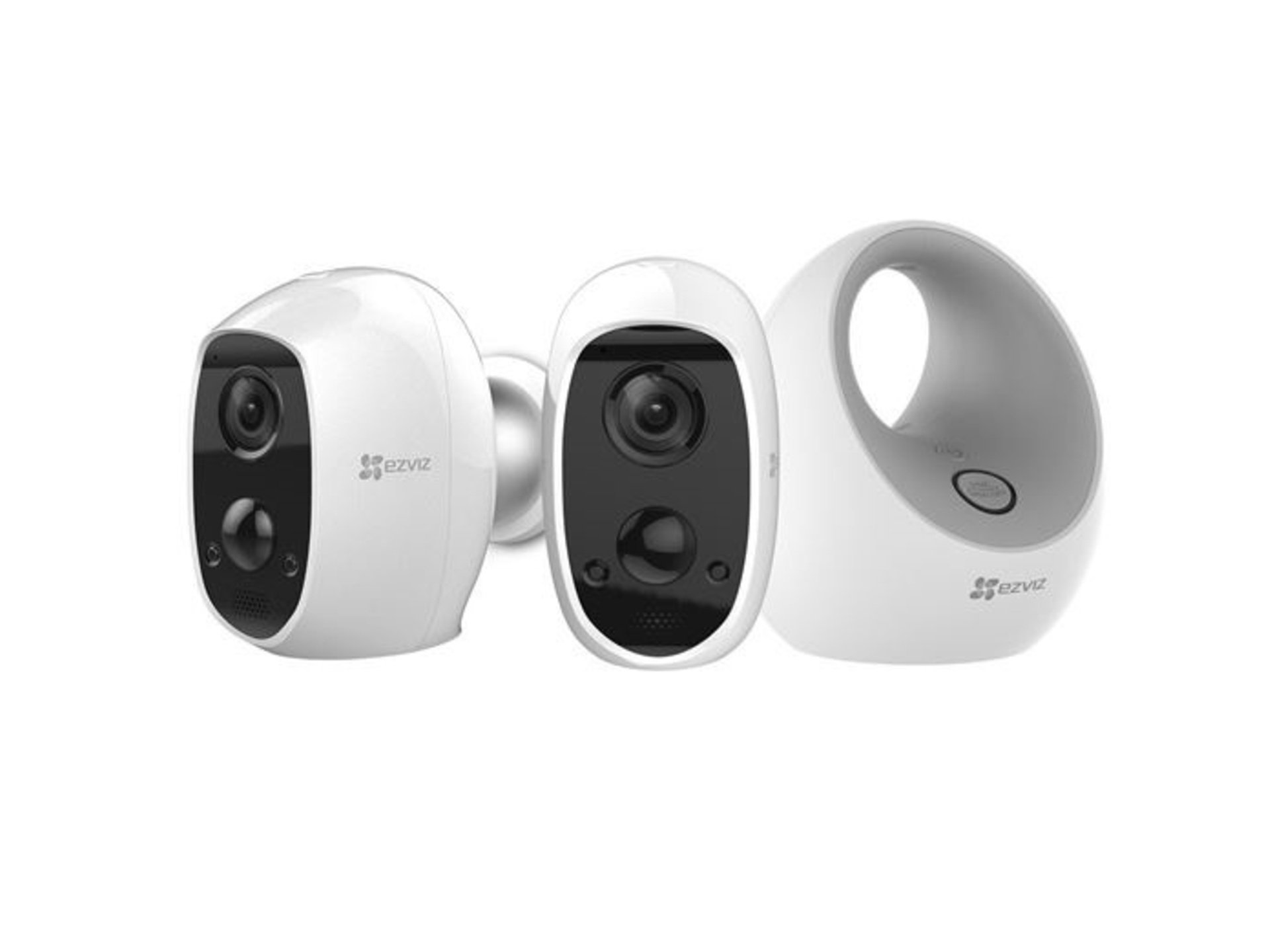 EZVIZ Wire-Free Security Kit (1x W2D Base Station, 2x C3A Outdoor WiFi Security Cameras) - Open Box