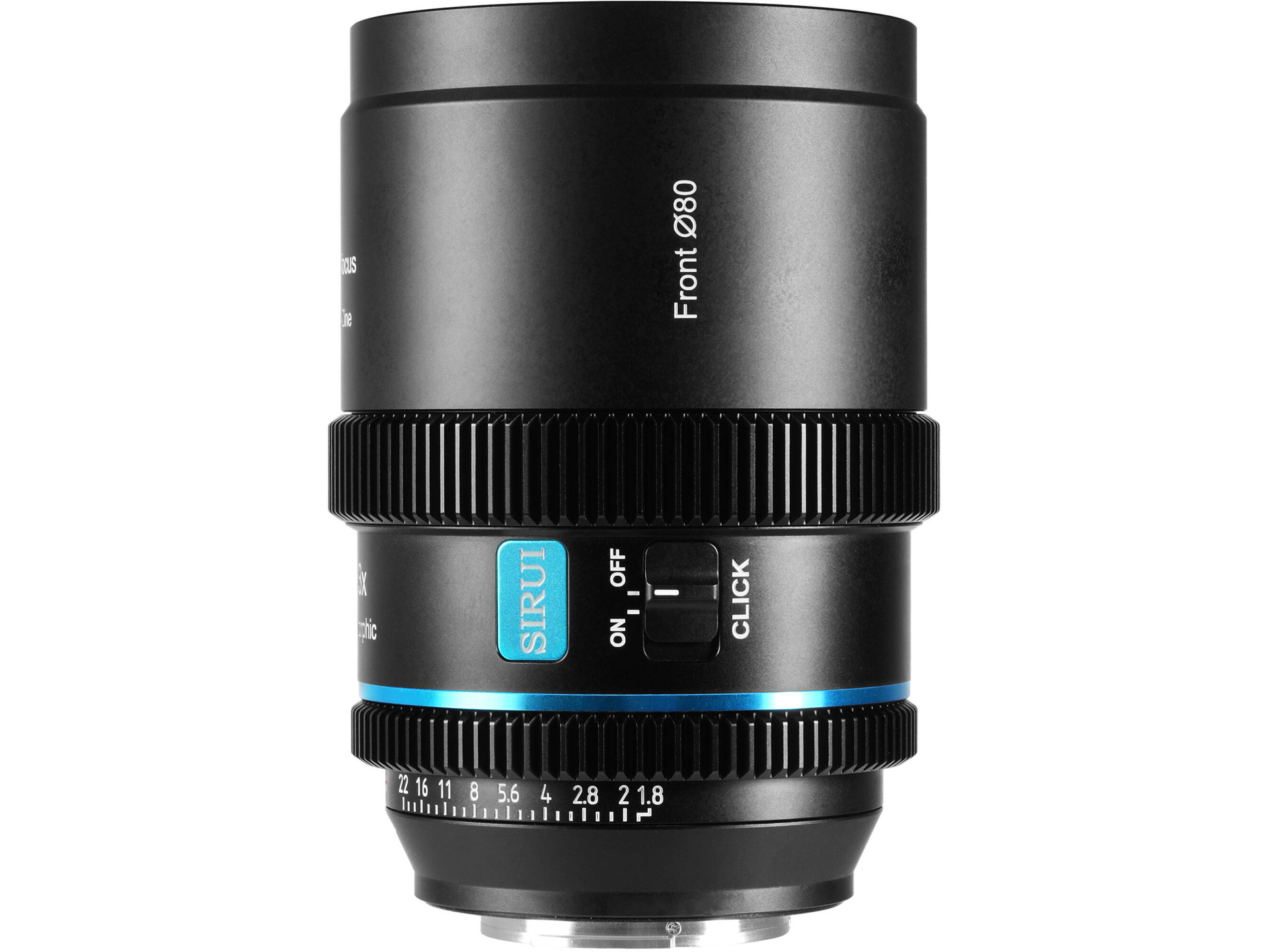 Sirui 40mm T1.8 1.33x S35 AF Anamorphic Lens (Nikon Z, Blue Flares