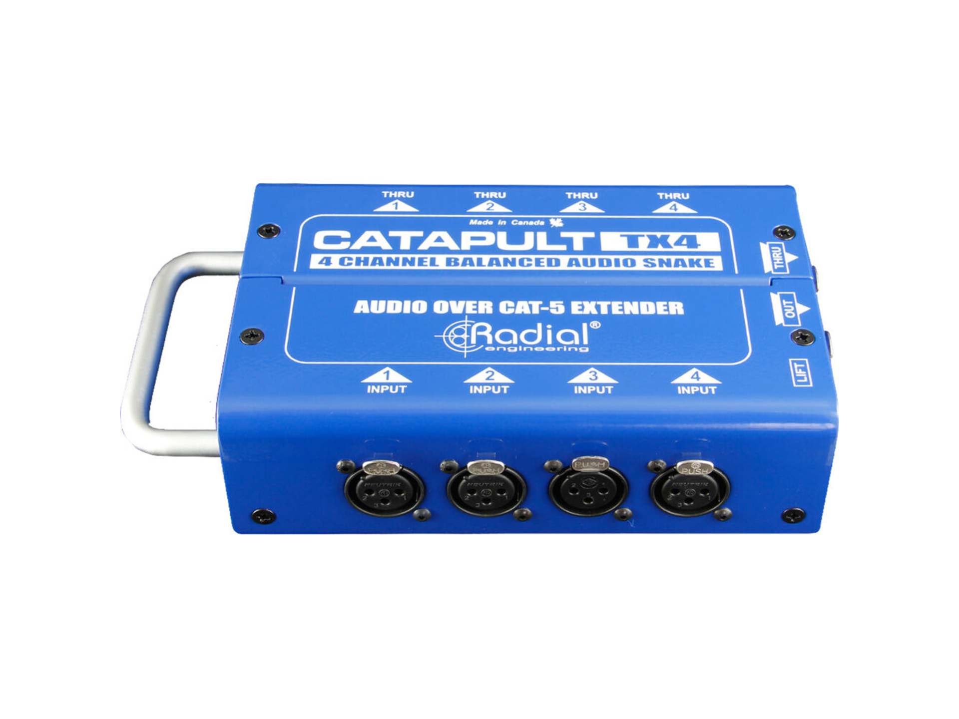 Radial Engineering Catapult TX4M 4-Channel for Microphone Signal Routing over Cat5/6 (Transmitter)