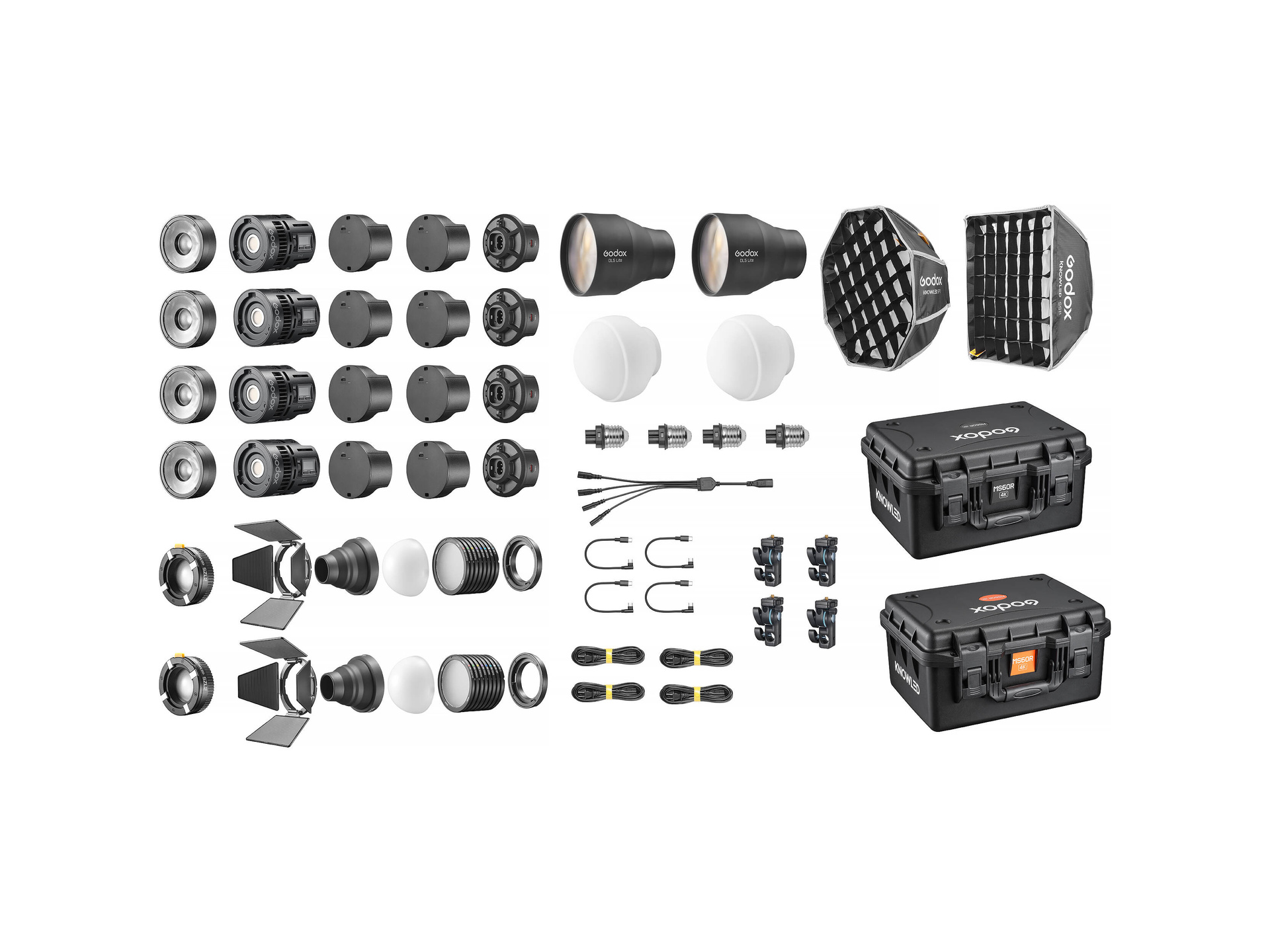 Godox KNOWLED MS60Bi Bi-Color LED Light (4-Light Kit)