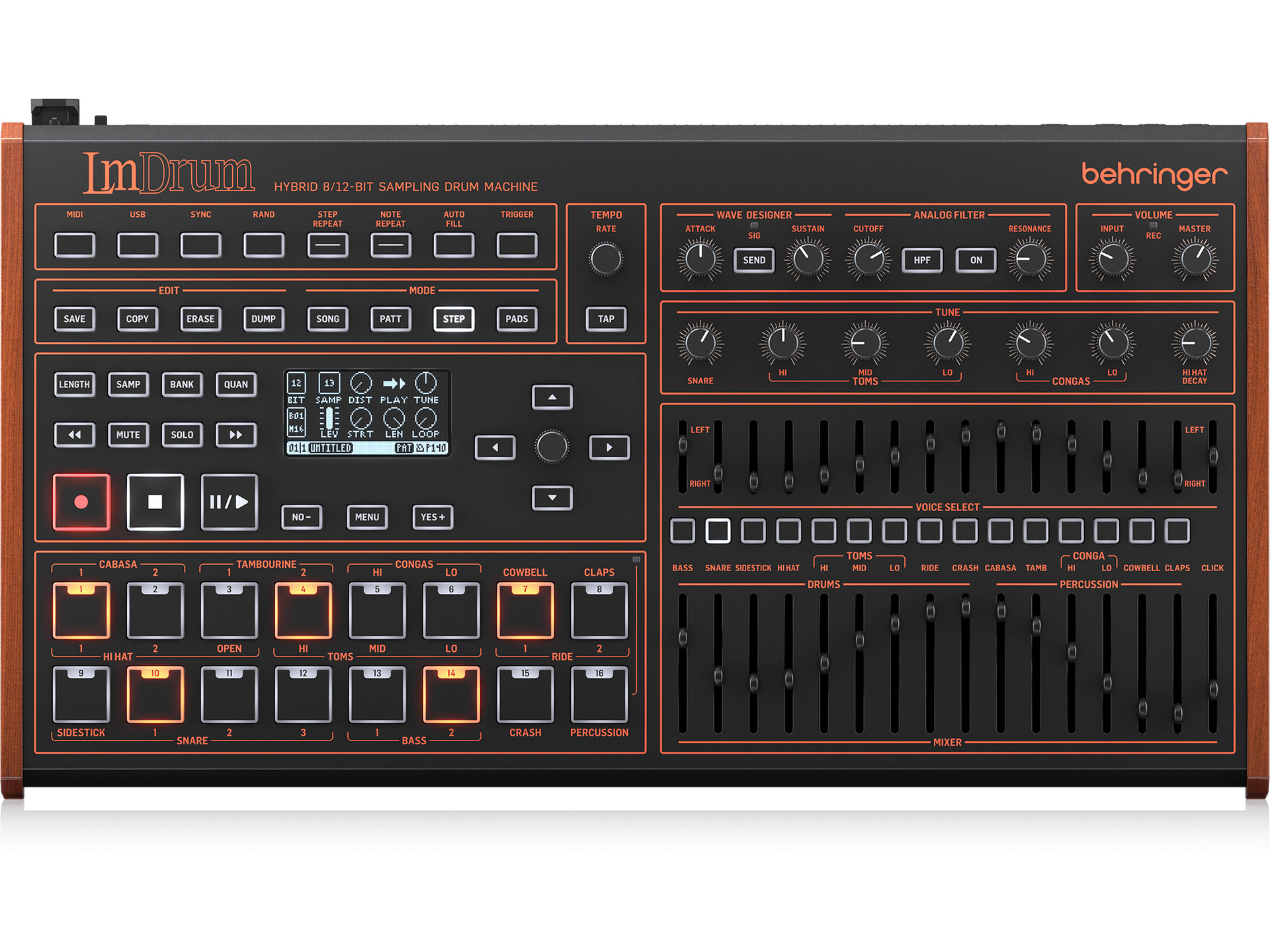 Behringer LM DRUM Classic Hybrid Sampling Drum Machine