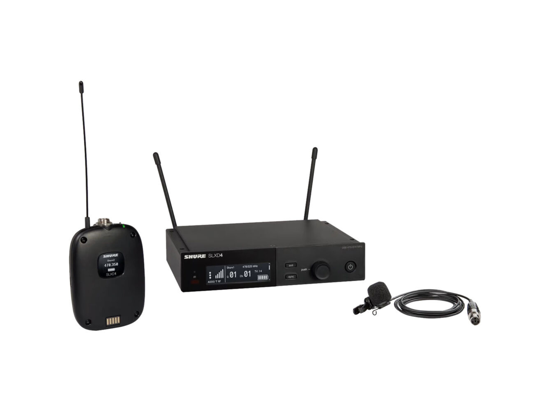 Shure SLXD14/85M Digital Wireless Cardioid Lavalier Microphone System