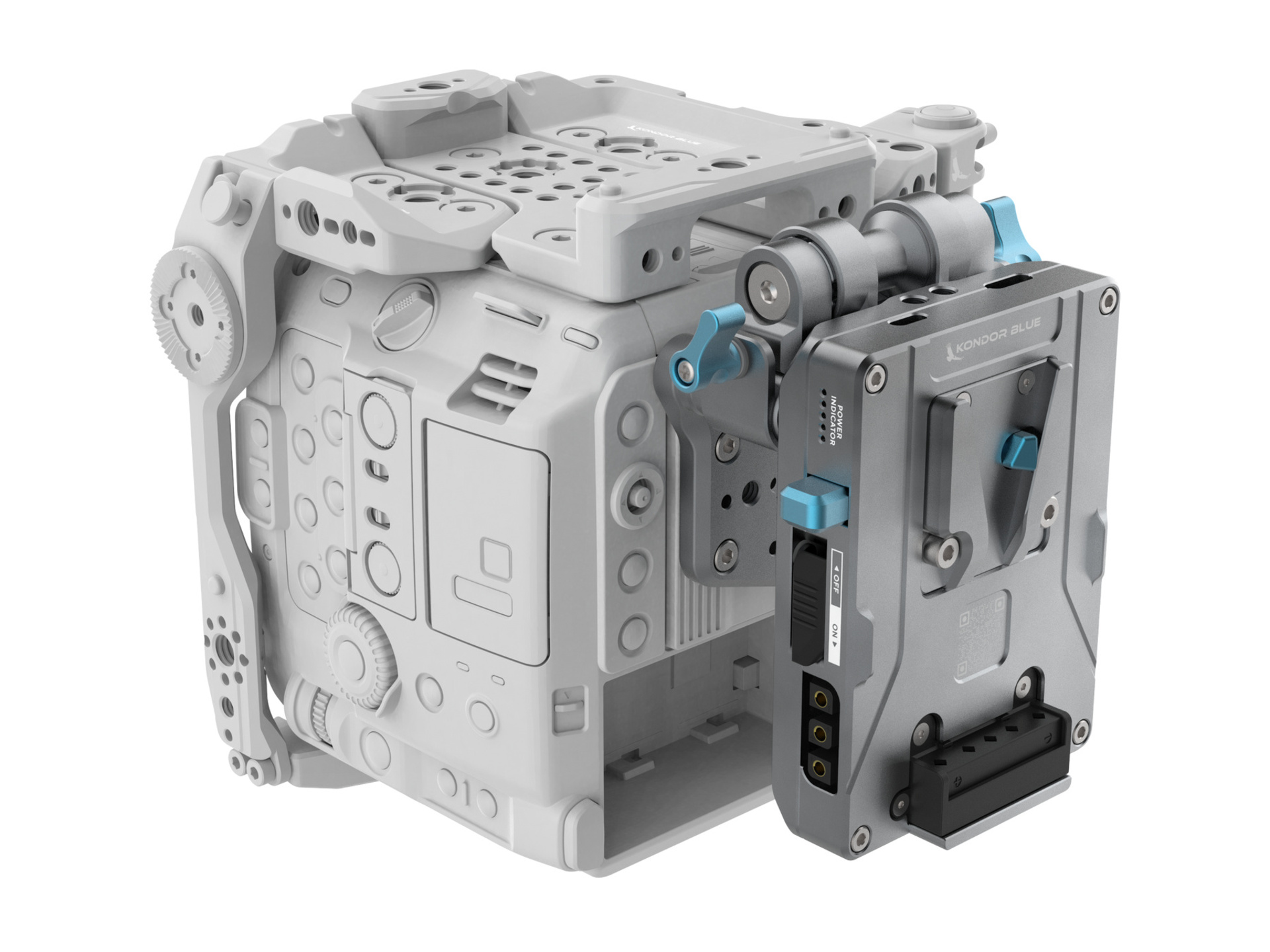 Kondor Blue V Mount Battery Plate Kit for Canon C400 (Space Grey)