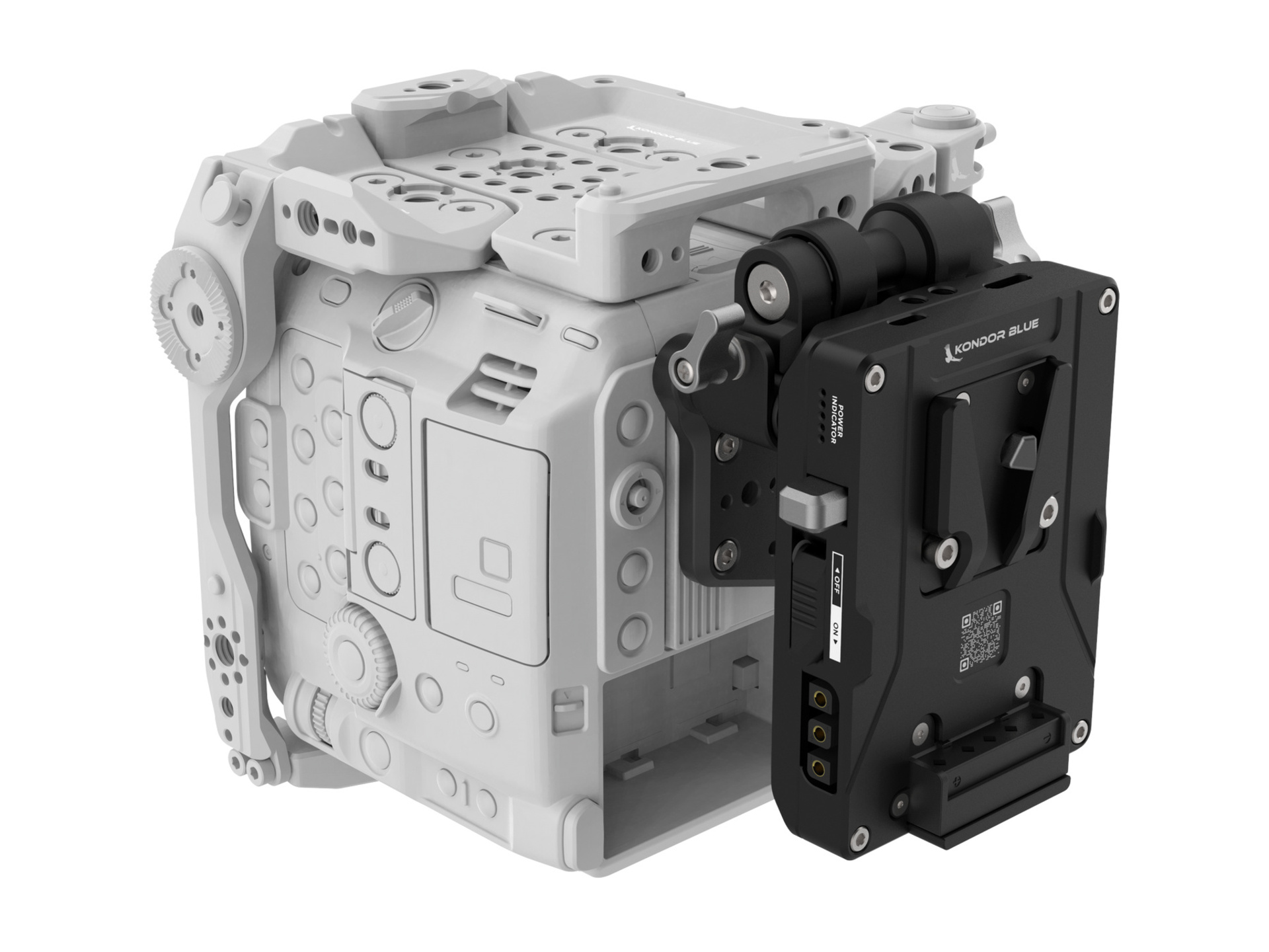 Kondor Blue V Mount Battery Plate Kit for Canon C400 (Raven Black)