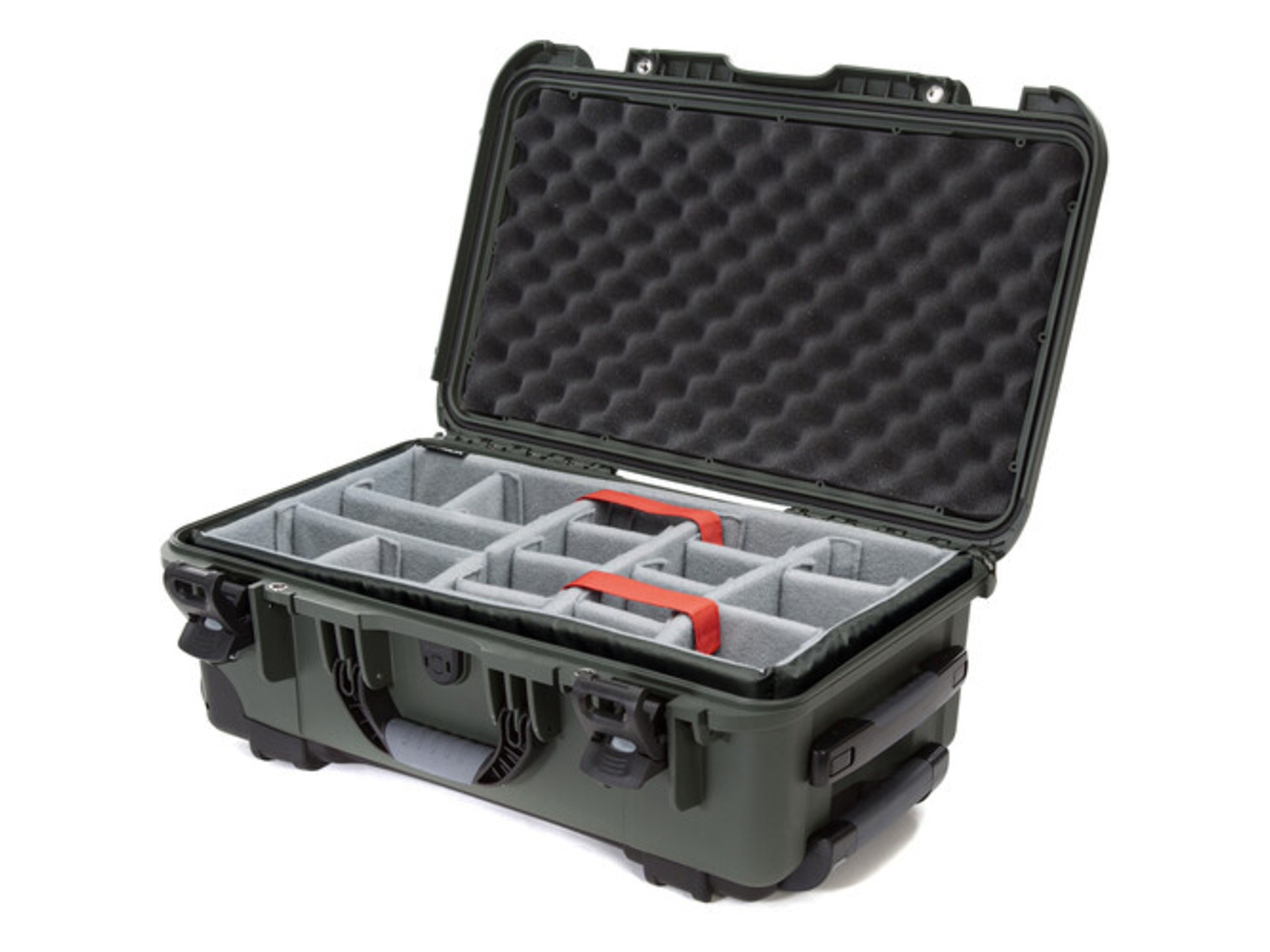 Nanuk 935 Wheeled Hard Case (Olive, Padded Dividers, 28.5L)