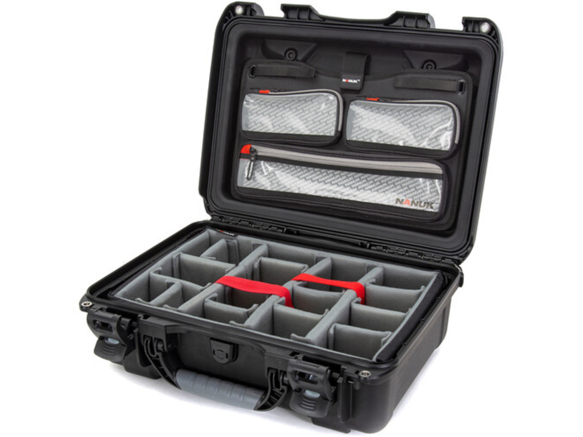 Nanuk 925 Medium Hard Case (Black, Padded Dividers & Lid Organiser, 21.0L)