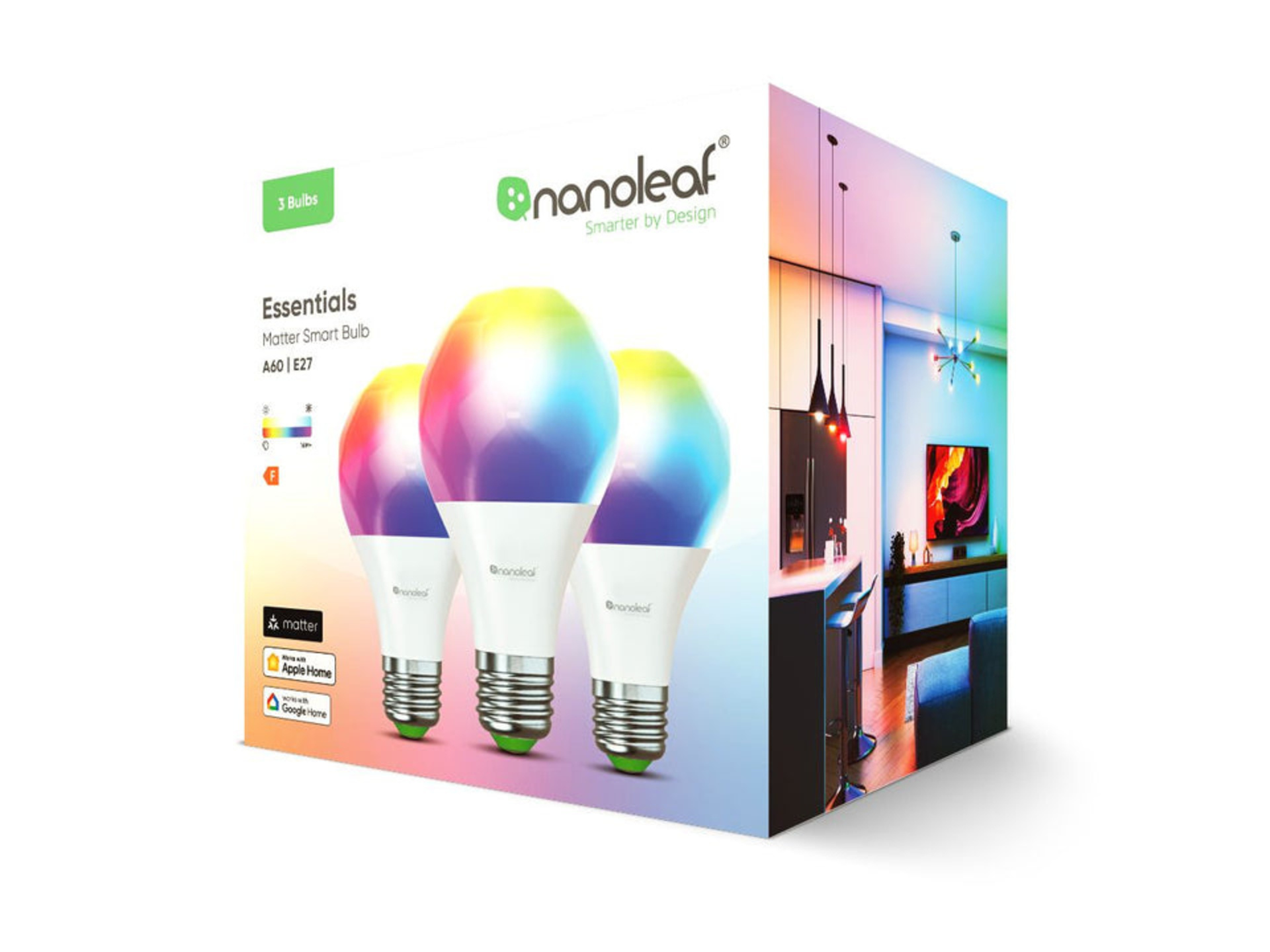 Nanoleaf Essentials E27 Matter Smart Bulb (3 Pack)