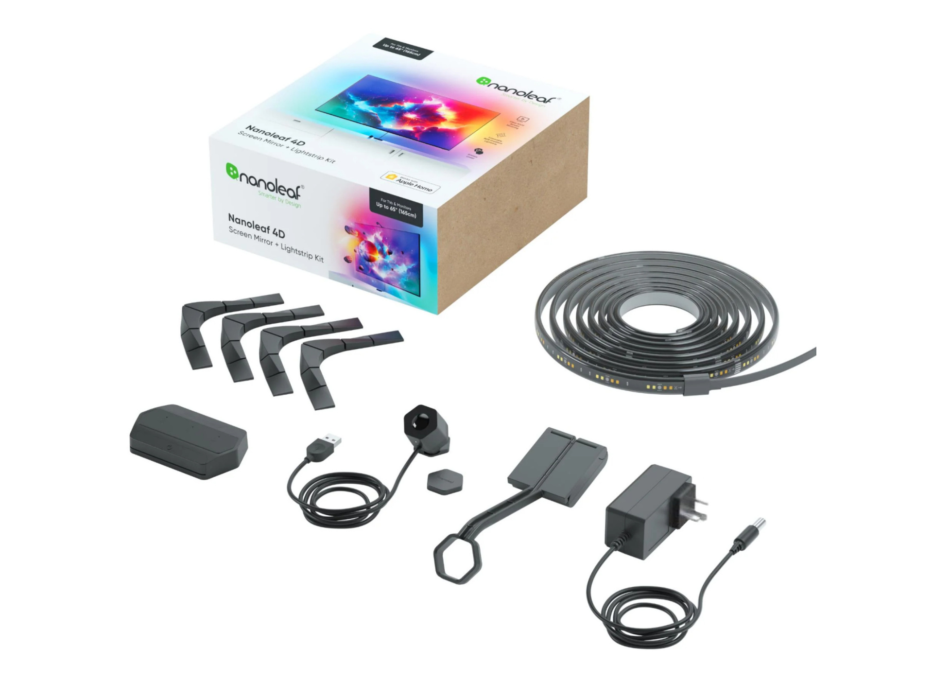 Nanoleaf 4D Screen Mirror + Lightstrip Kit for TVs & Monitors Up to 5.2m