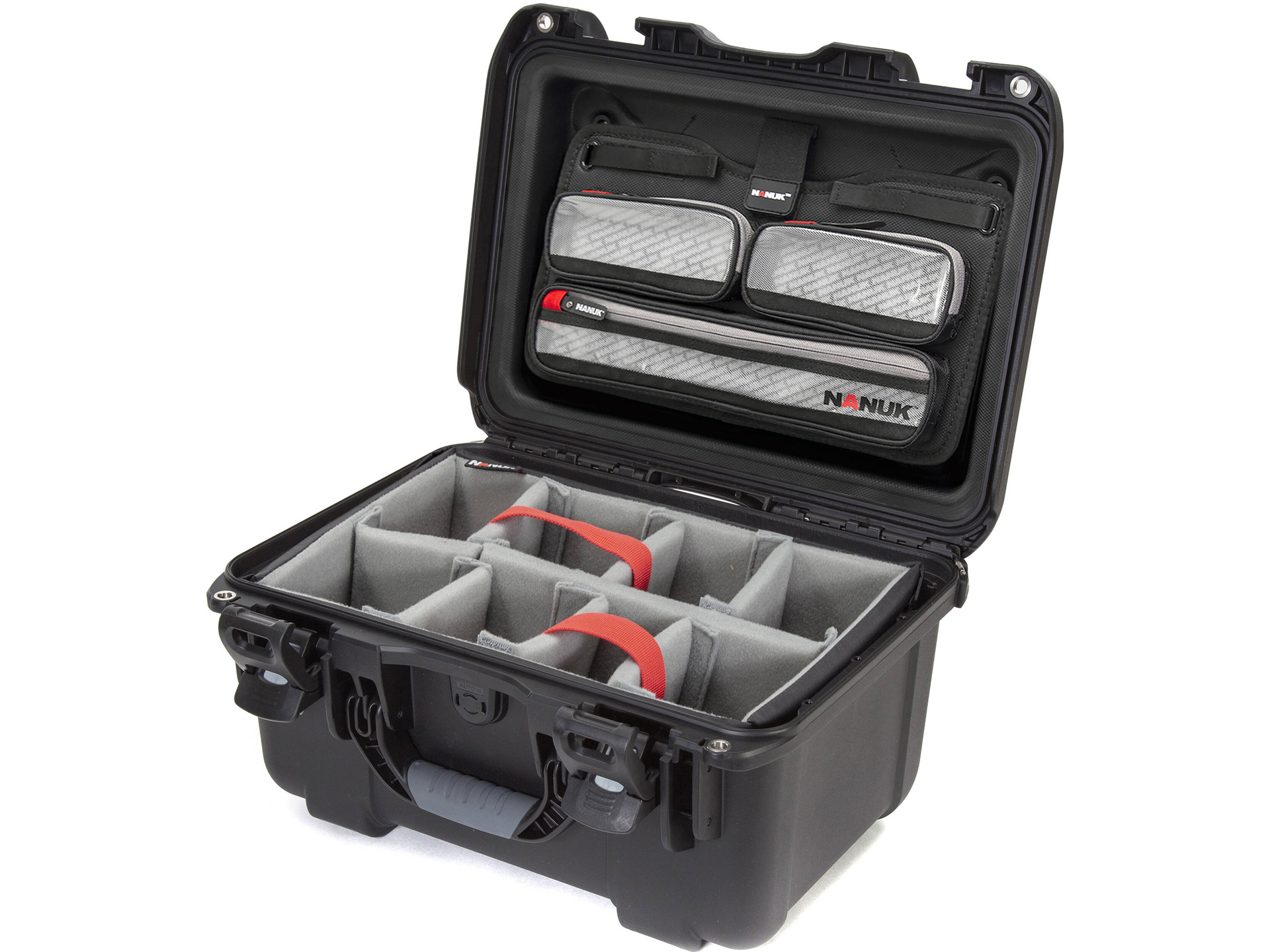 Nanuk 918 Medium Hard Case (Black, Padded Dividers & Lid Organiser)
