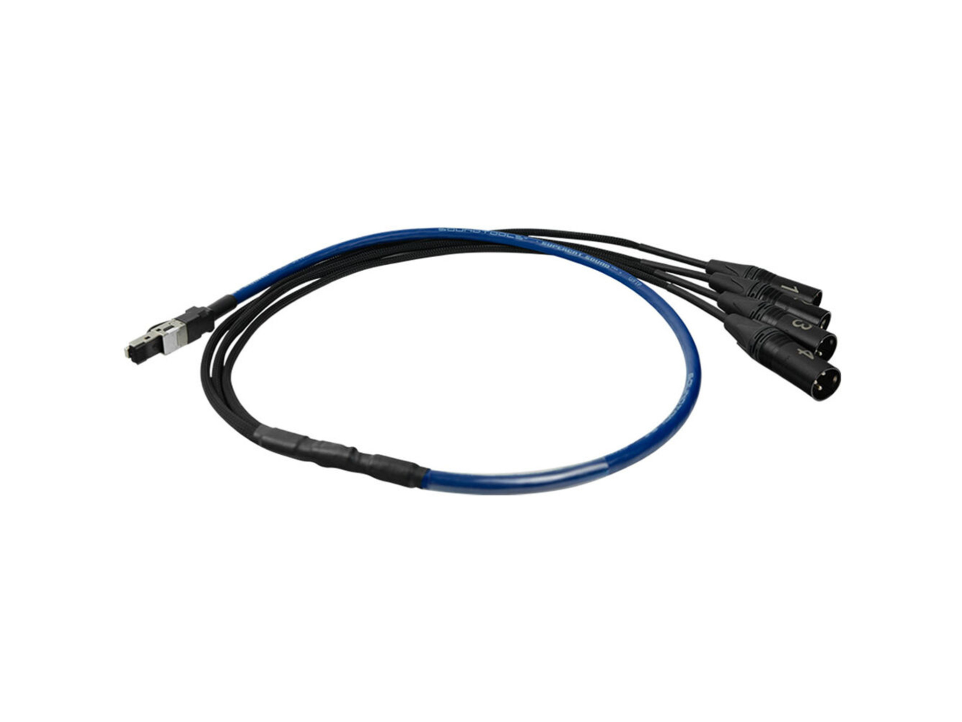 SoundTools SuperCAT Sound Tails Male RJ45 to Four Male XLR Breakout Cable (1.3m)