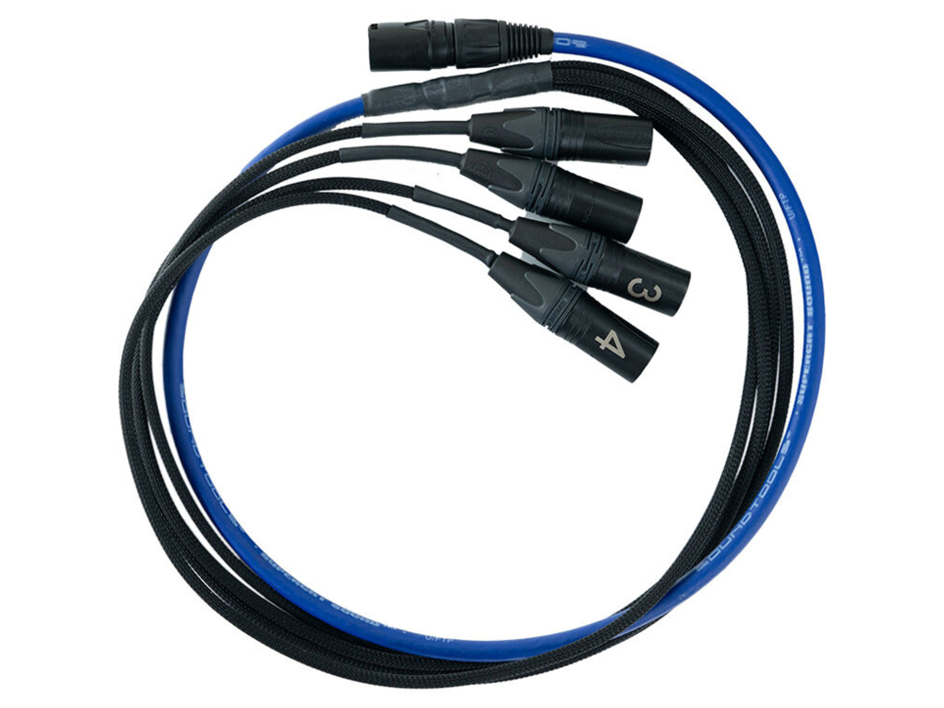 SoundTools SuperCAT Sound Tails 4-Channel etherCON to 5-Pin DMX Male Breakout Snake