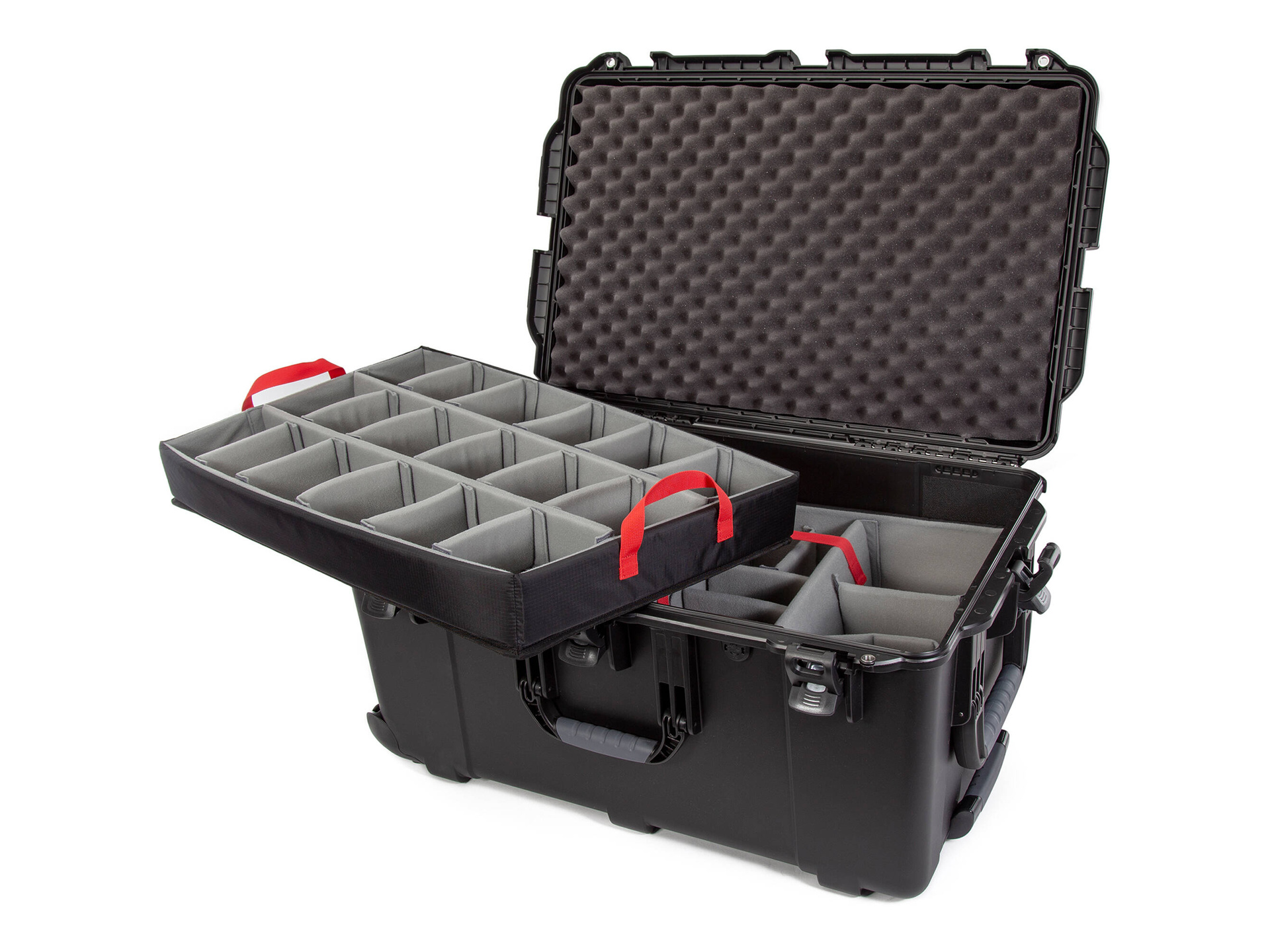 Nanuk 965 Wheeled Hard Case (Black, Padded Dividers)