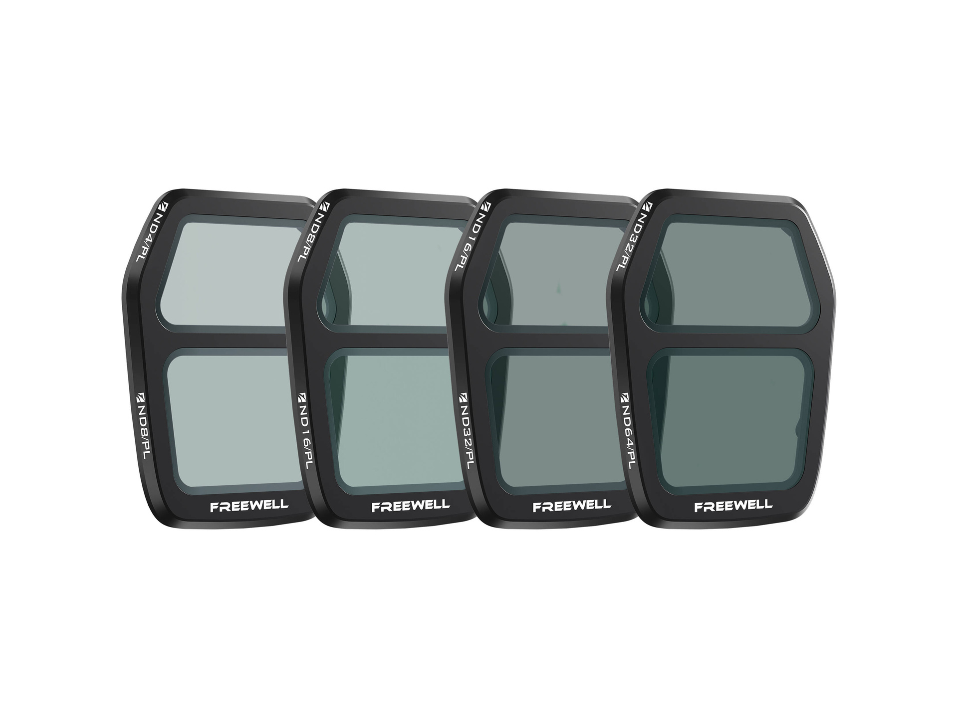 Freewell Bright Day Split ND/PL Filter Set for DJI Air 3S (4-Pack)