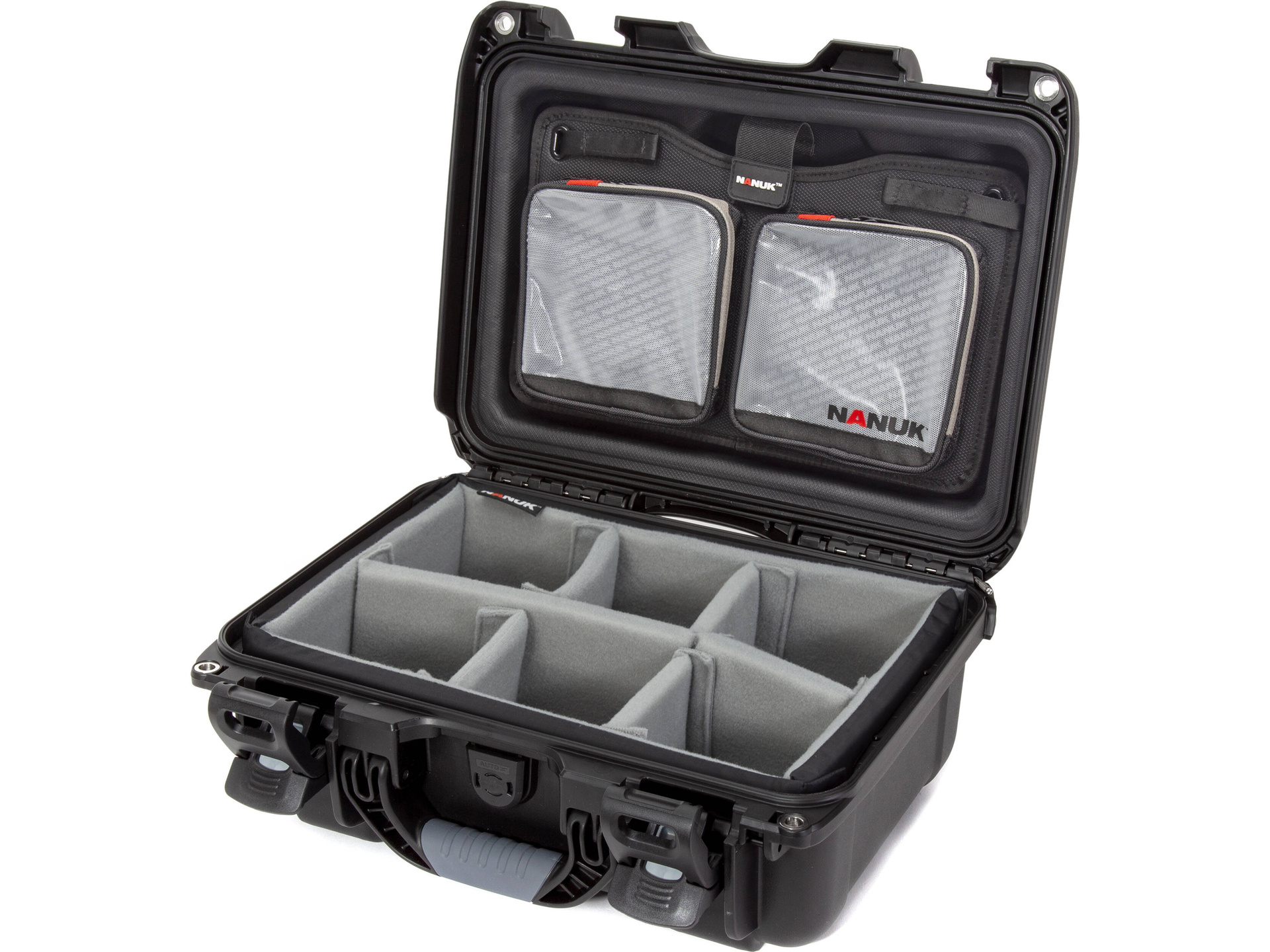 Nanuk 915 Medium Hard Utility Case (Black, Padded Dividers & Lid Organiser)