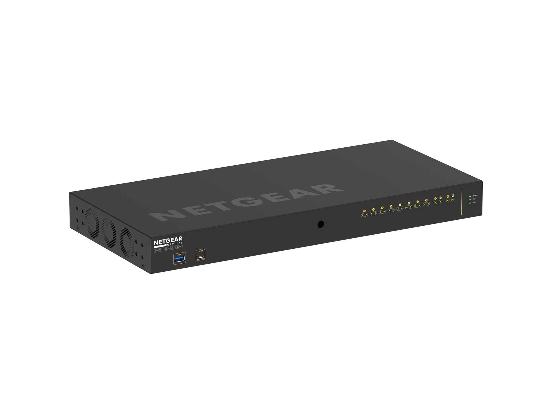 Netgear AV Line M4250 GSM4212PX 8-Port Gigabit PoE+ Compliant Managed AV Switch with SFP (240W)