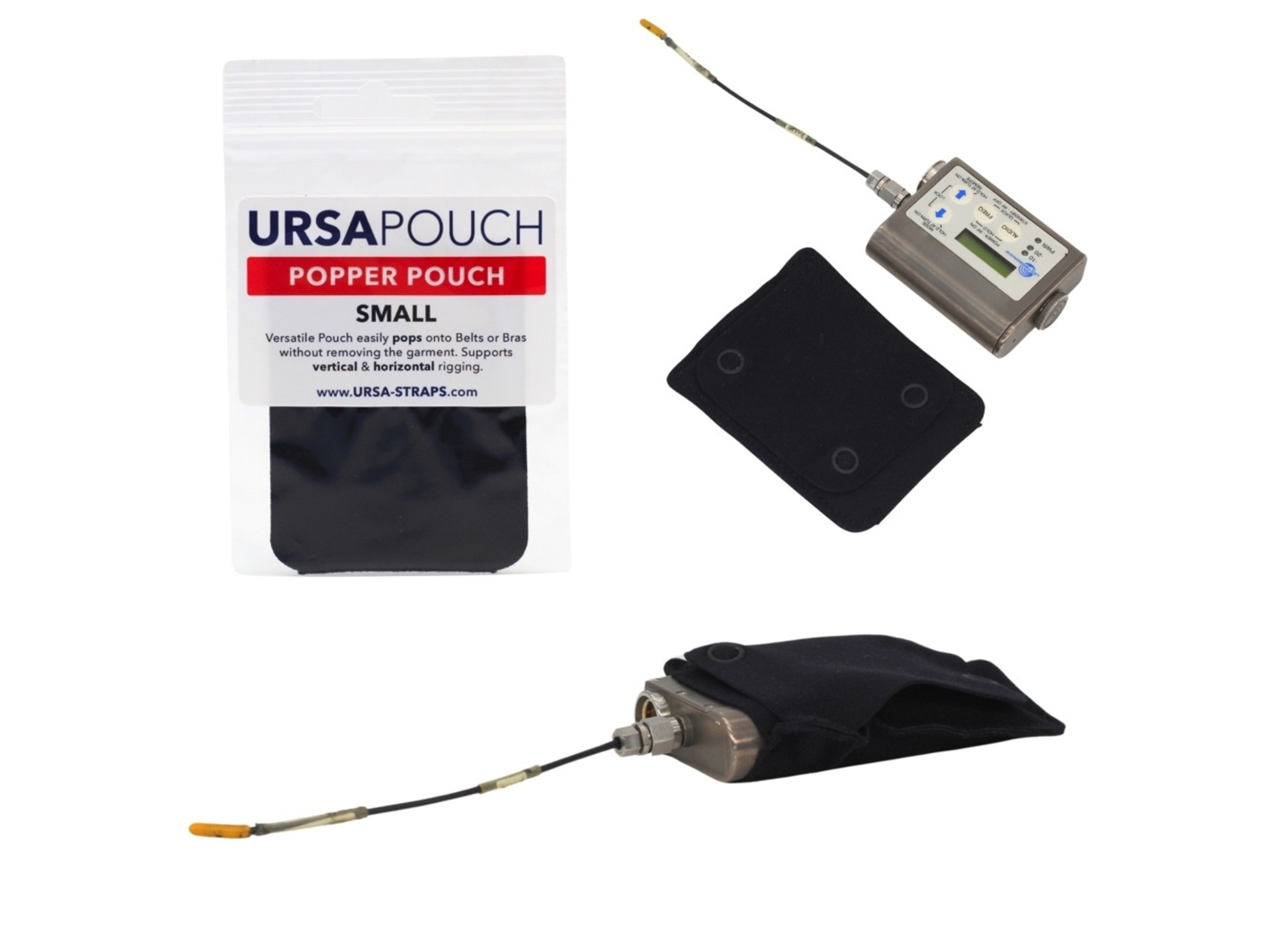 Ursa Popper Pouch (Small, Black)