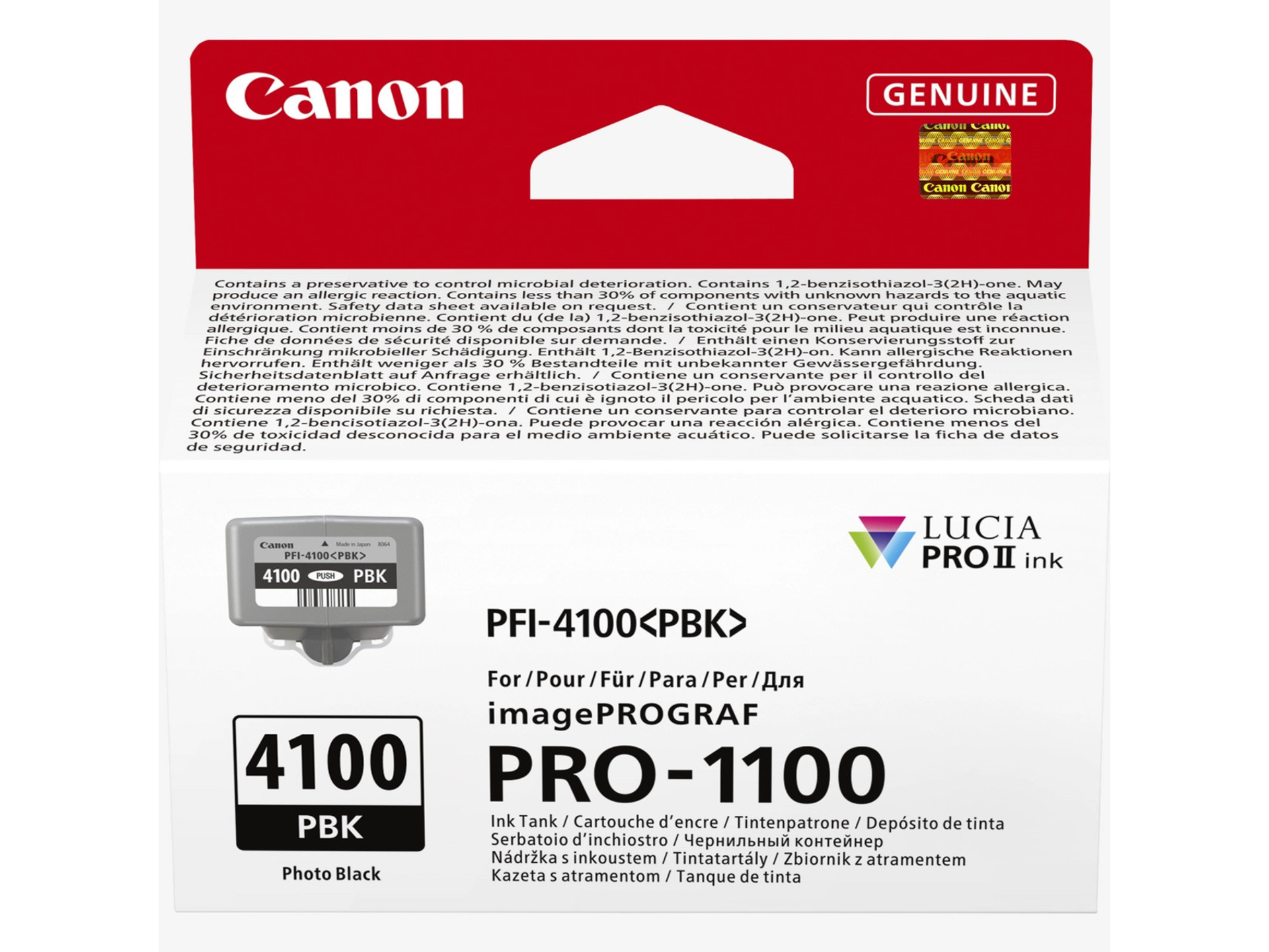 Canon PFI-4100 Lucia Pro Ink Cartridge (Photo Black, 80ml)