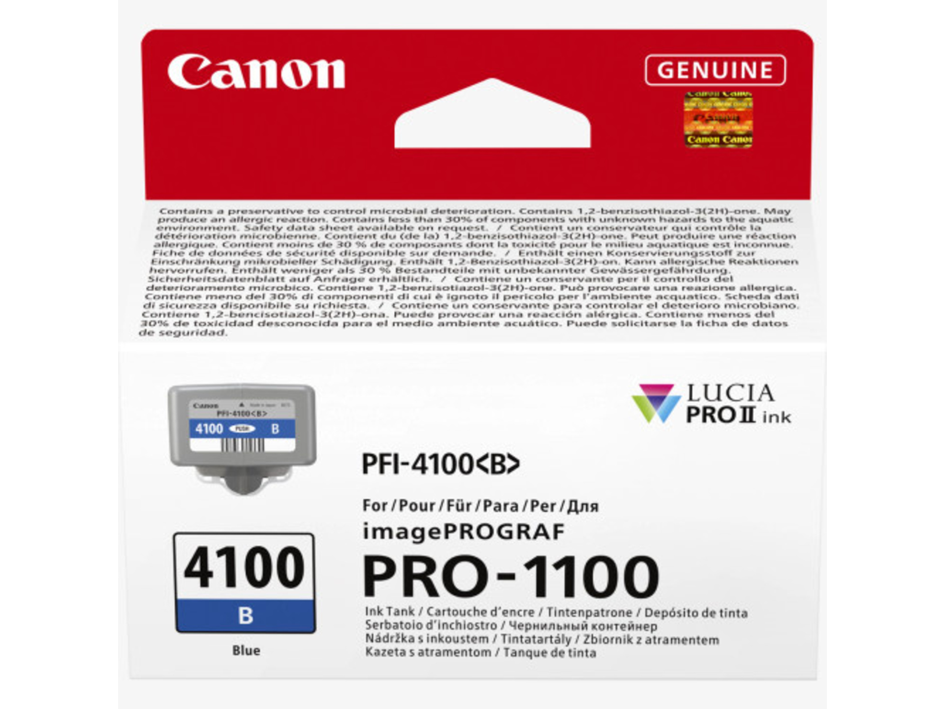Canon PFI-4100 Lucia Pro Ink Cartridge (Blue, 80ml)