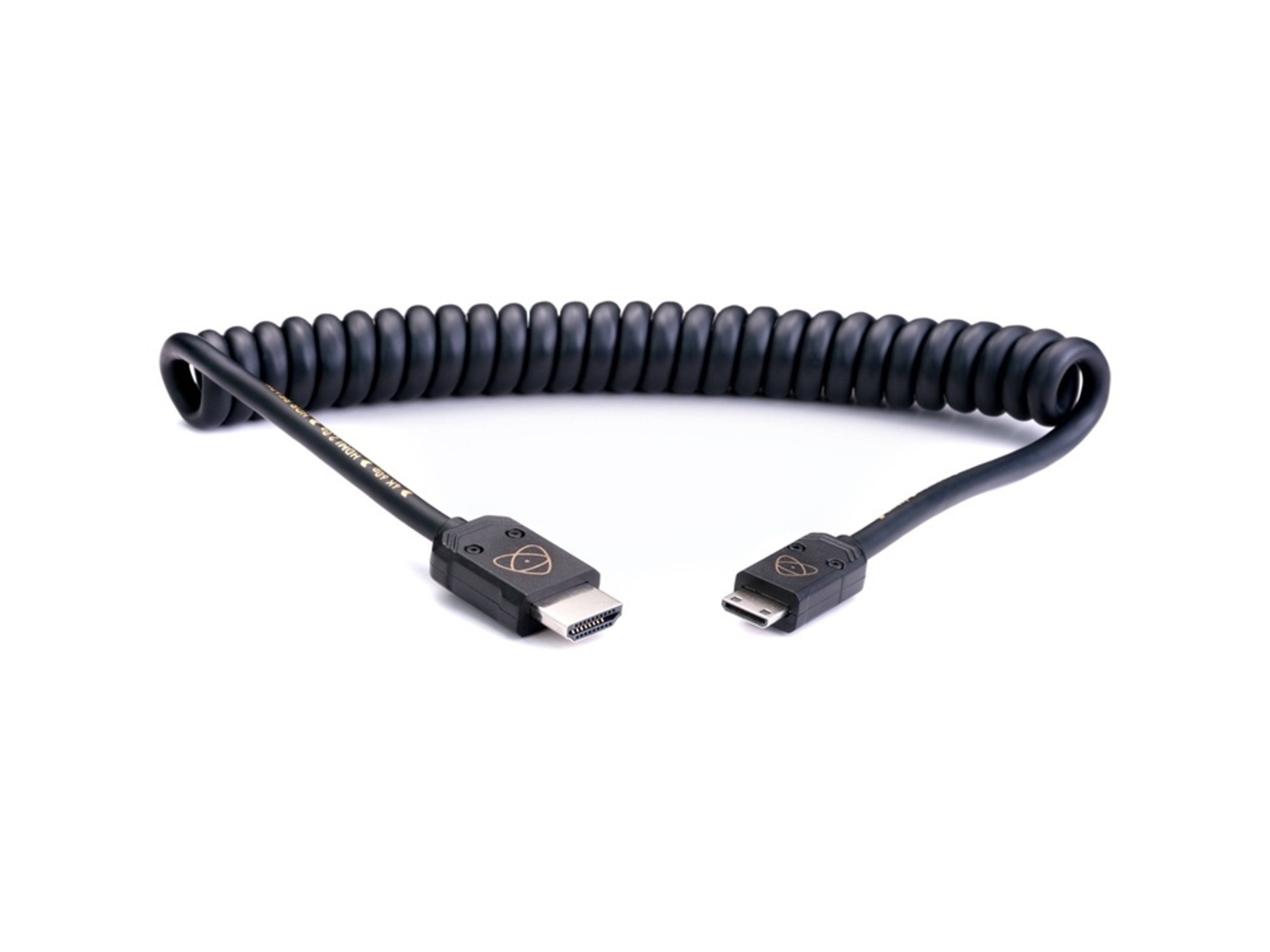 Atomos AtomFLEX HDMI (Type-A) Male to Mini-HDMI (Type-C) Male Coiled Cable (40 to 80cm) - Open Box