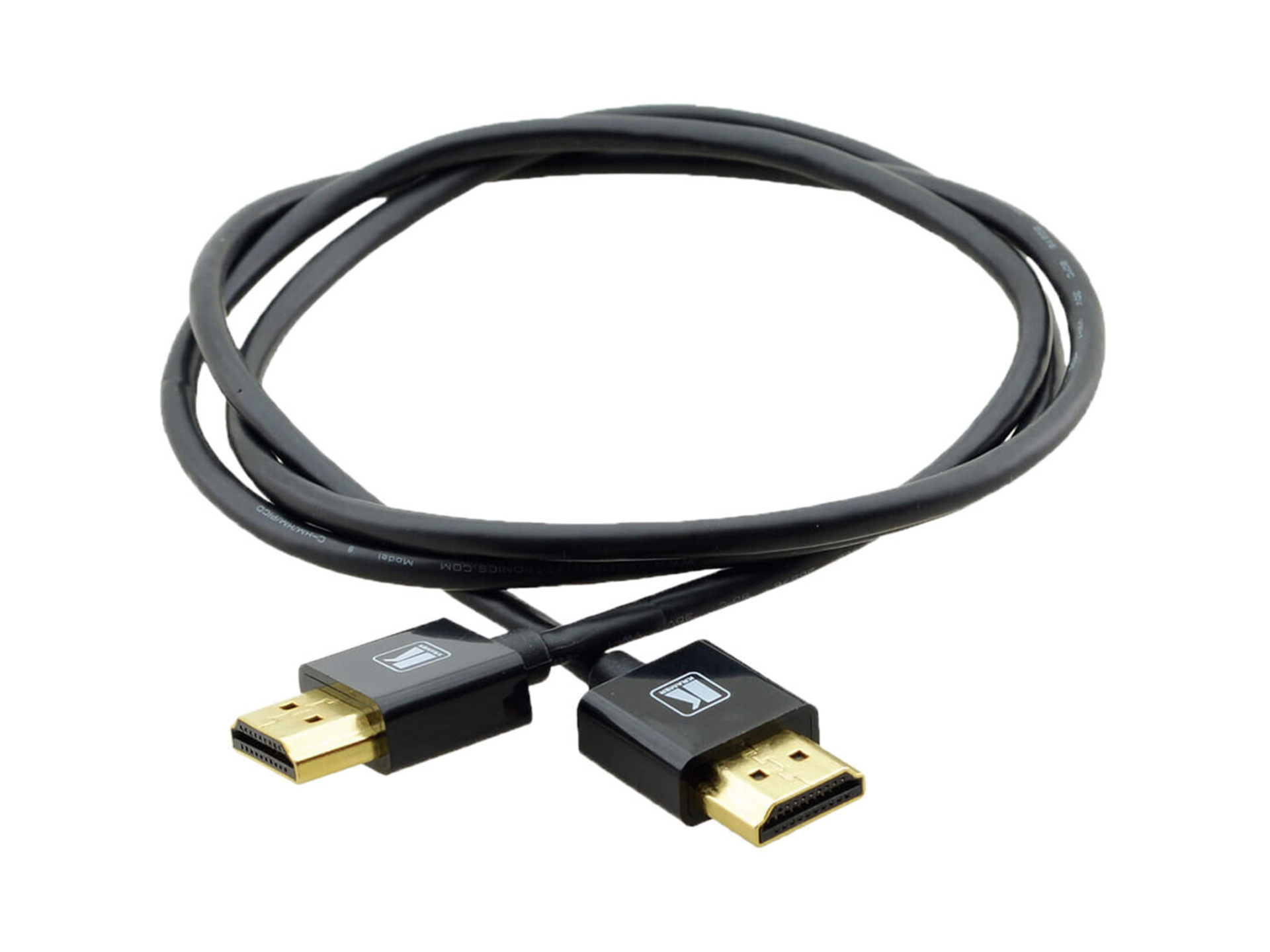 Kramer C-HM/HM/PICO/BK-5 Ultra-Slim Flexible High-Speed HDMI Cable with Ethernet (Black, 5')