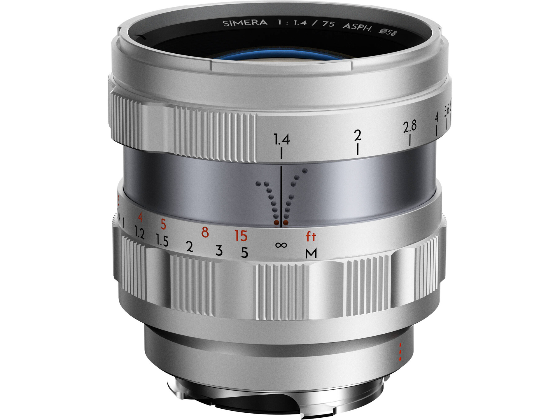 Thypoch Simera 75mm f/1.4 Lens (Leica M, Silver)