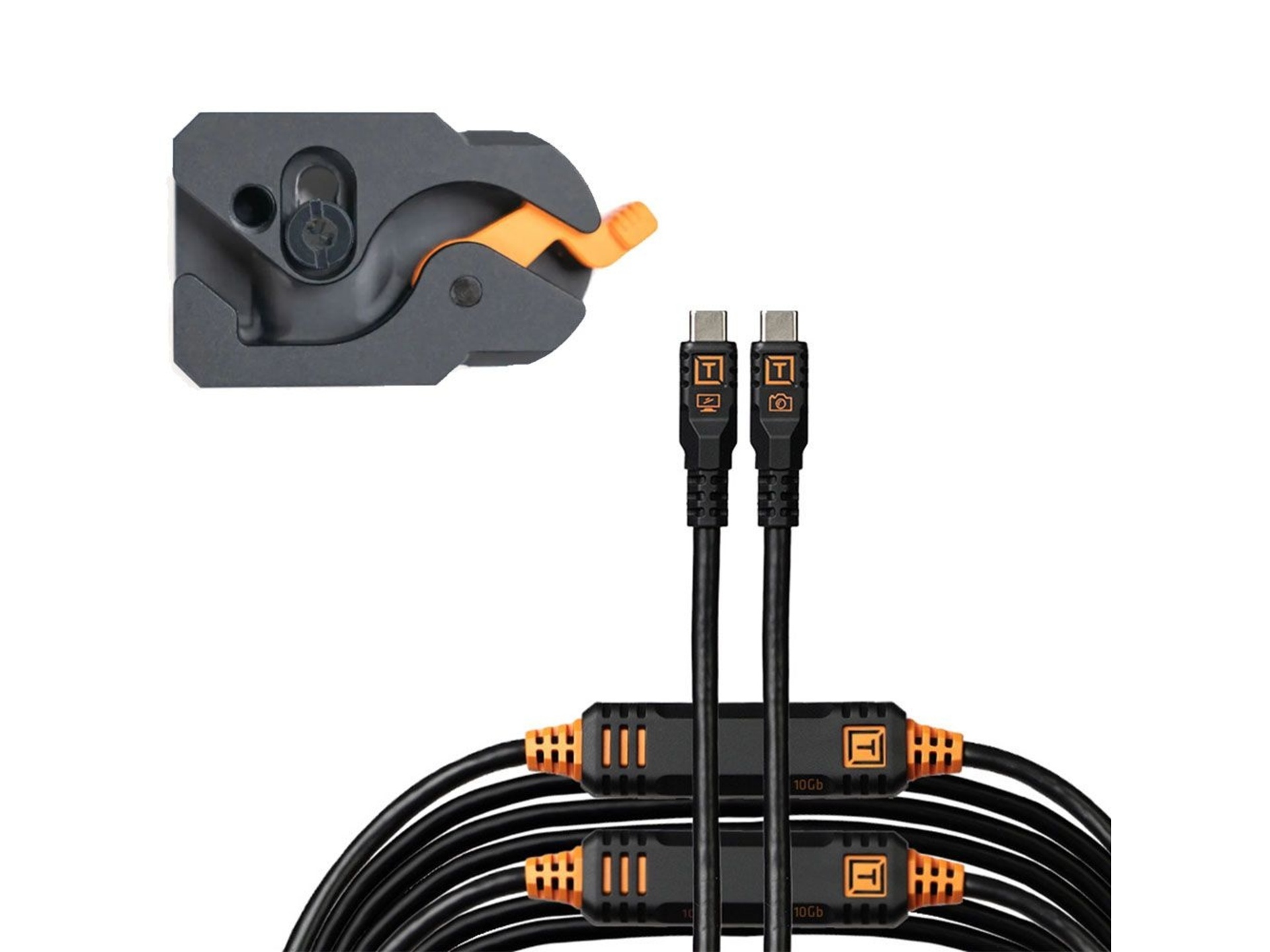 Tether Tools TetherPro Optima 10G Straight LeverLock and Cable Kit (9.2m, Black)