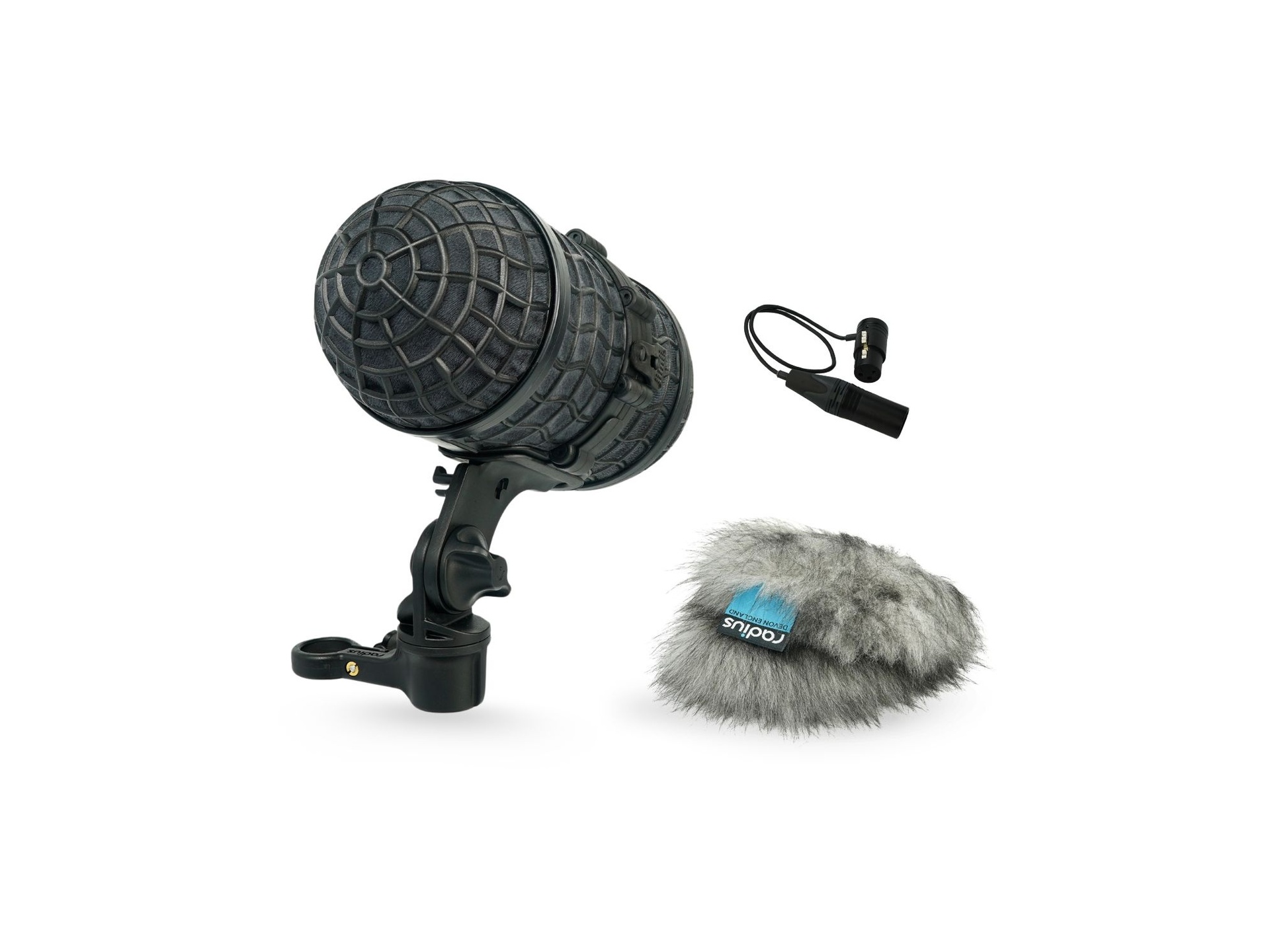 Radius Mini-ALTO 115 & RAD-2 Kit with 3-Pin XLR Cable (Grey)