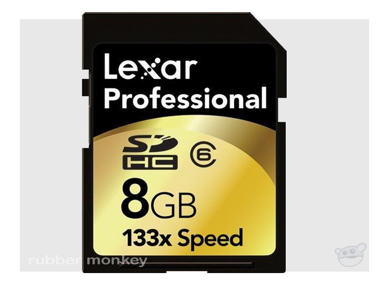 Lexar 8GB SDHC card 133X