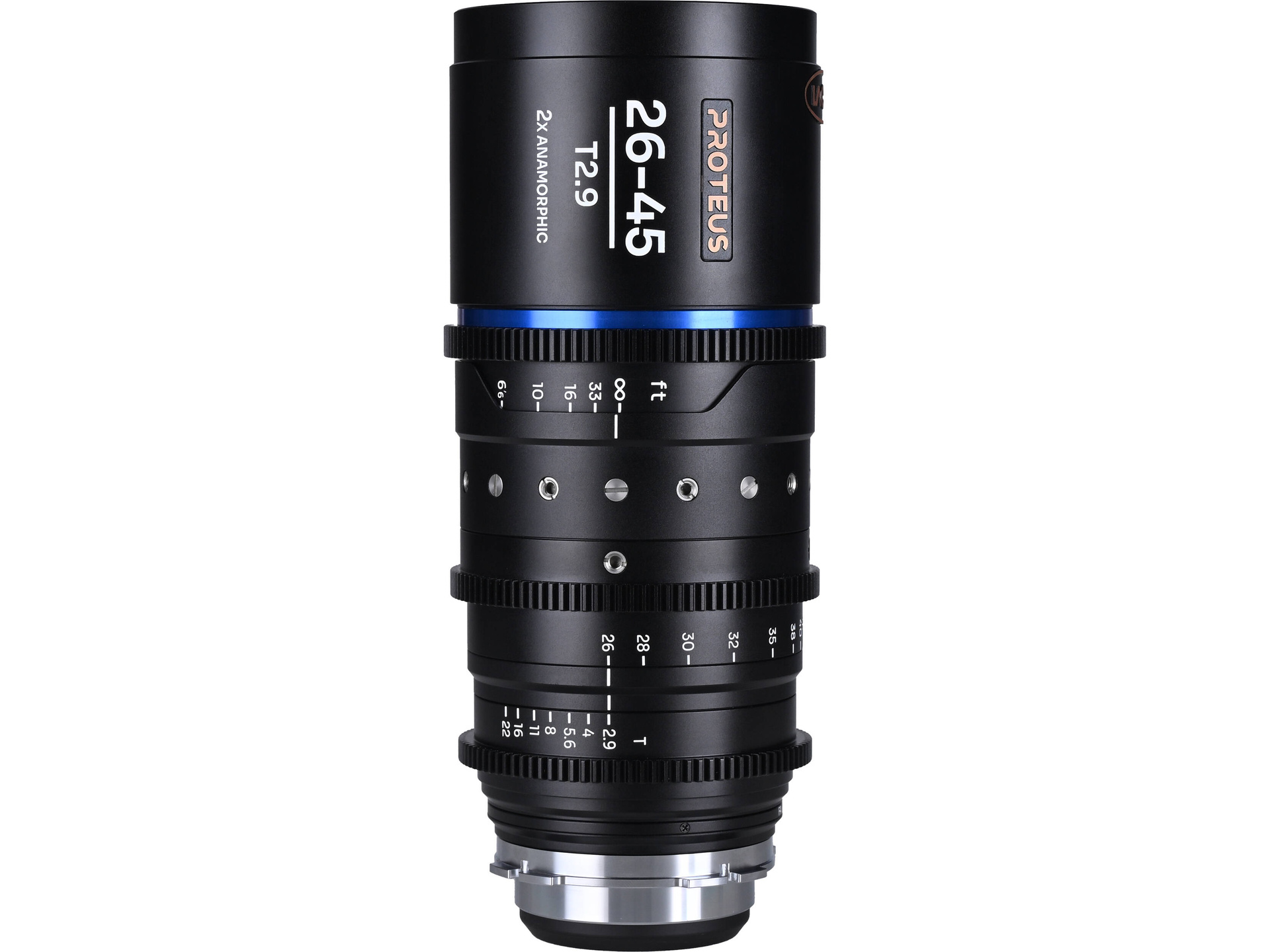 Laowa Proteus 26-45mm T2.9 2x S35 Anamorphic Zoom (ARRI PL, Feet, Blue Flare)