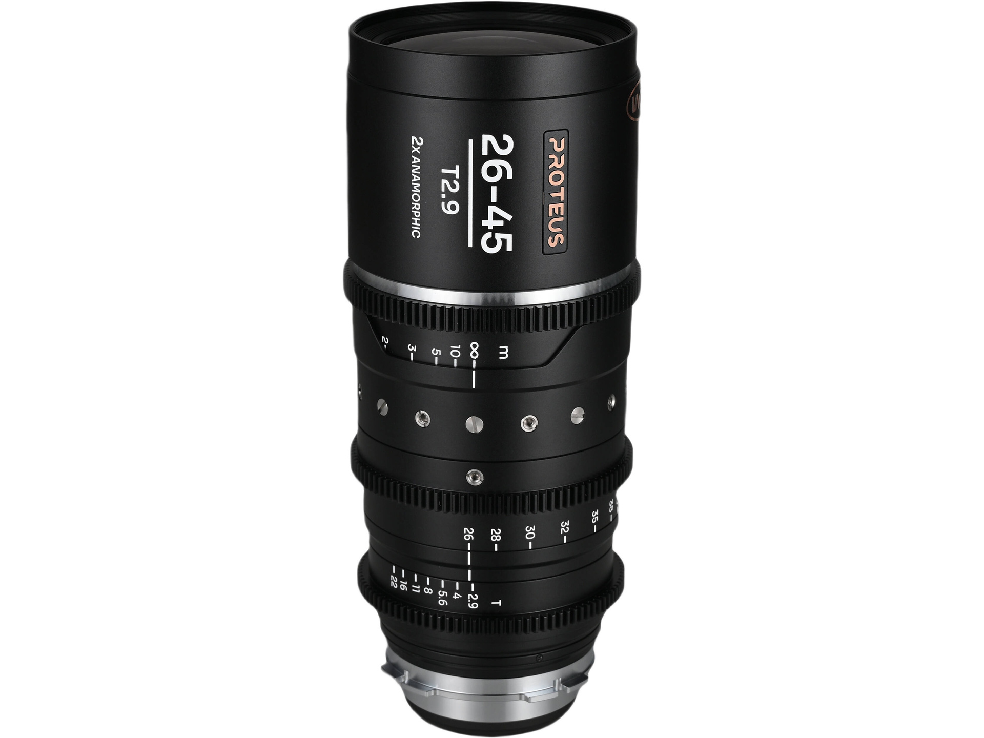 Laowa Proteus 26-45mm T2.9 2x S35 Anamorphic Zoom (ARRI PL, Meters, Silver Flare)