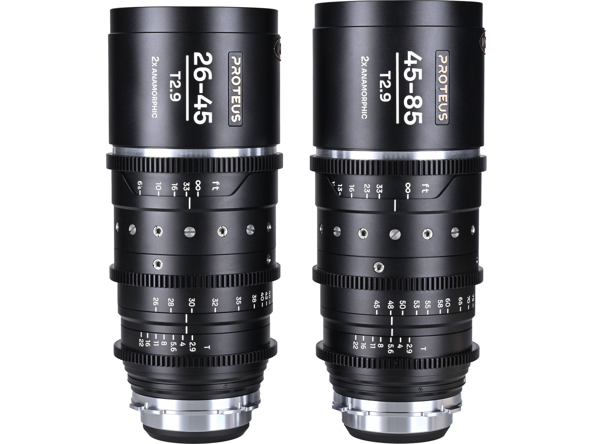 Laowa Proteus 2x S35 Anamorphic T2.9 2-Lens Kit (ARRI PL, Feet, Silver Flare)