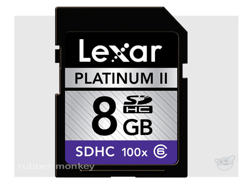 Lexar Platinum 8GB SDHC card 100X
