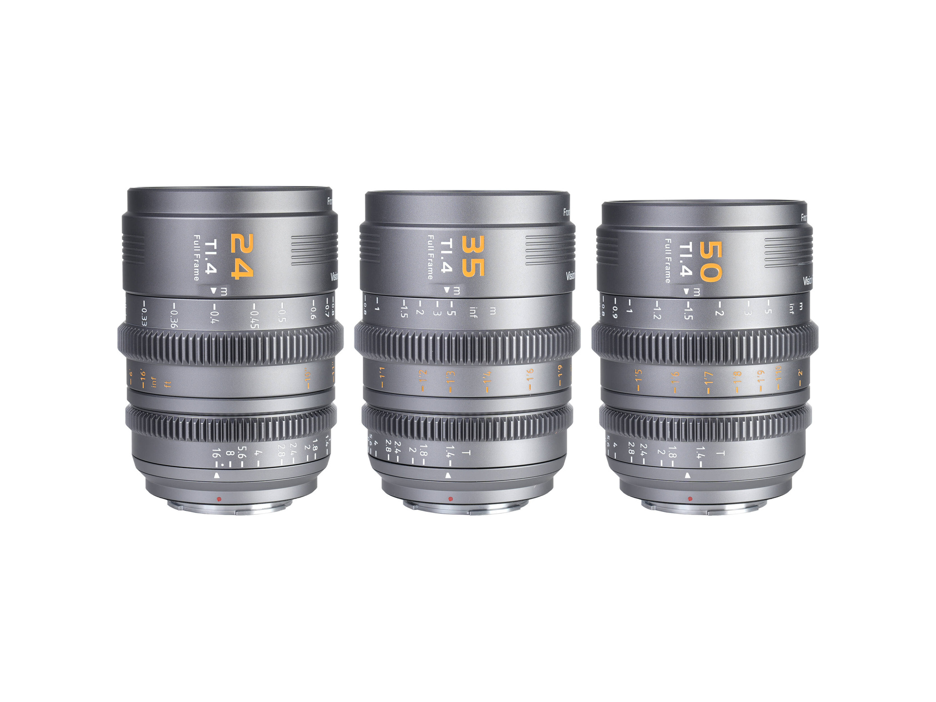 SIRUI VP-1 Vision Prime T1.4 Full-Frame Cine 3-Lens Kit (Metal Gray)