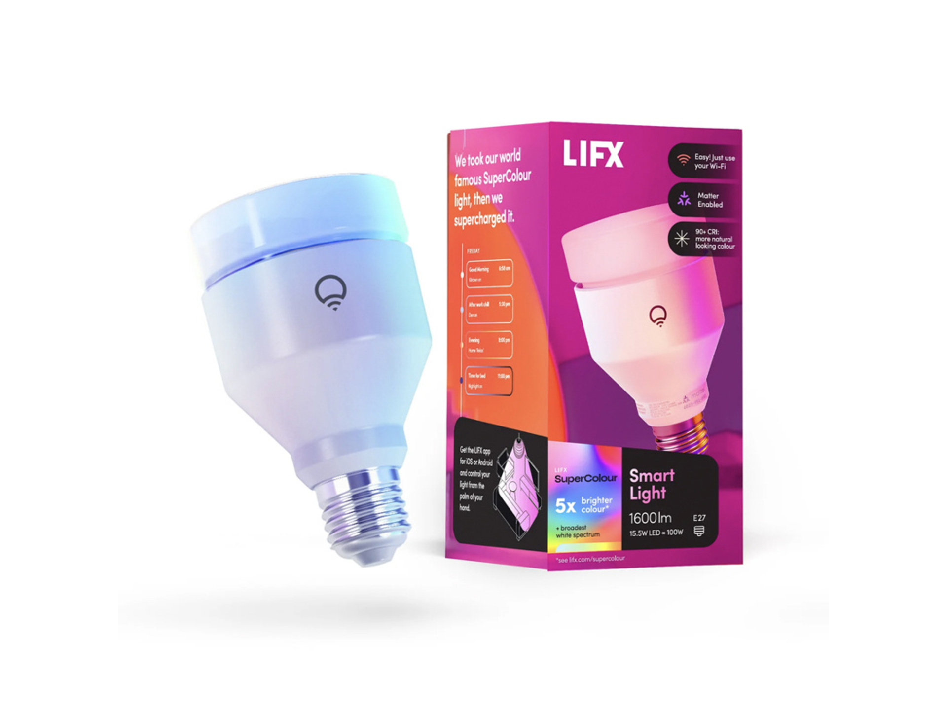 LIFX SuperColor A21 Smart Light 1600 Lumens E27