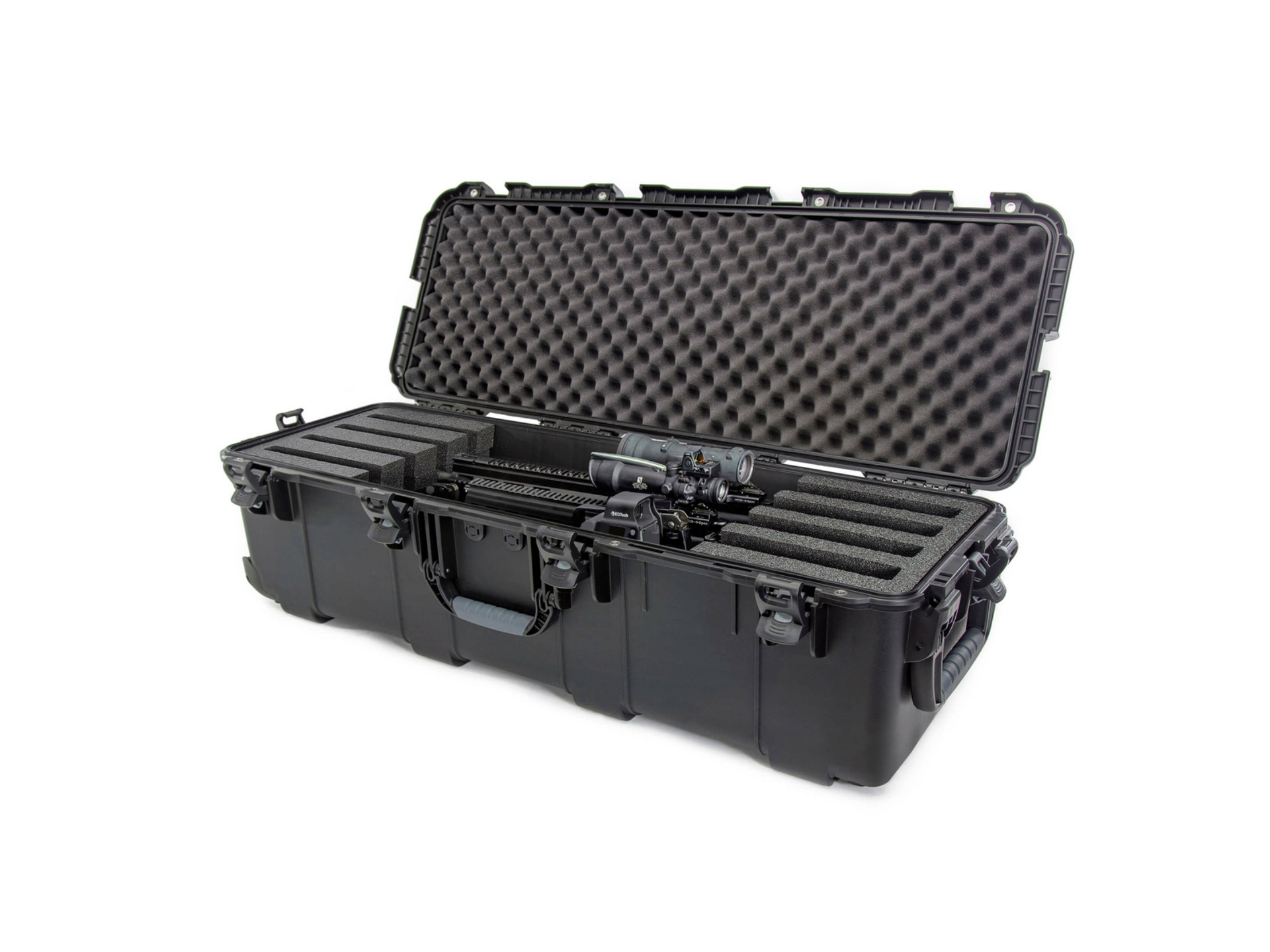 NANUK 988 4-UP Rifle Case (With Foam, Black, 116.5L)