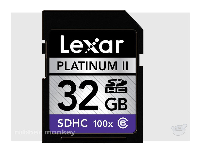 Lexar Platinum 32GB SDHC card 100X