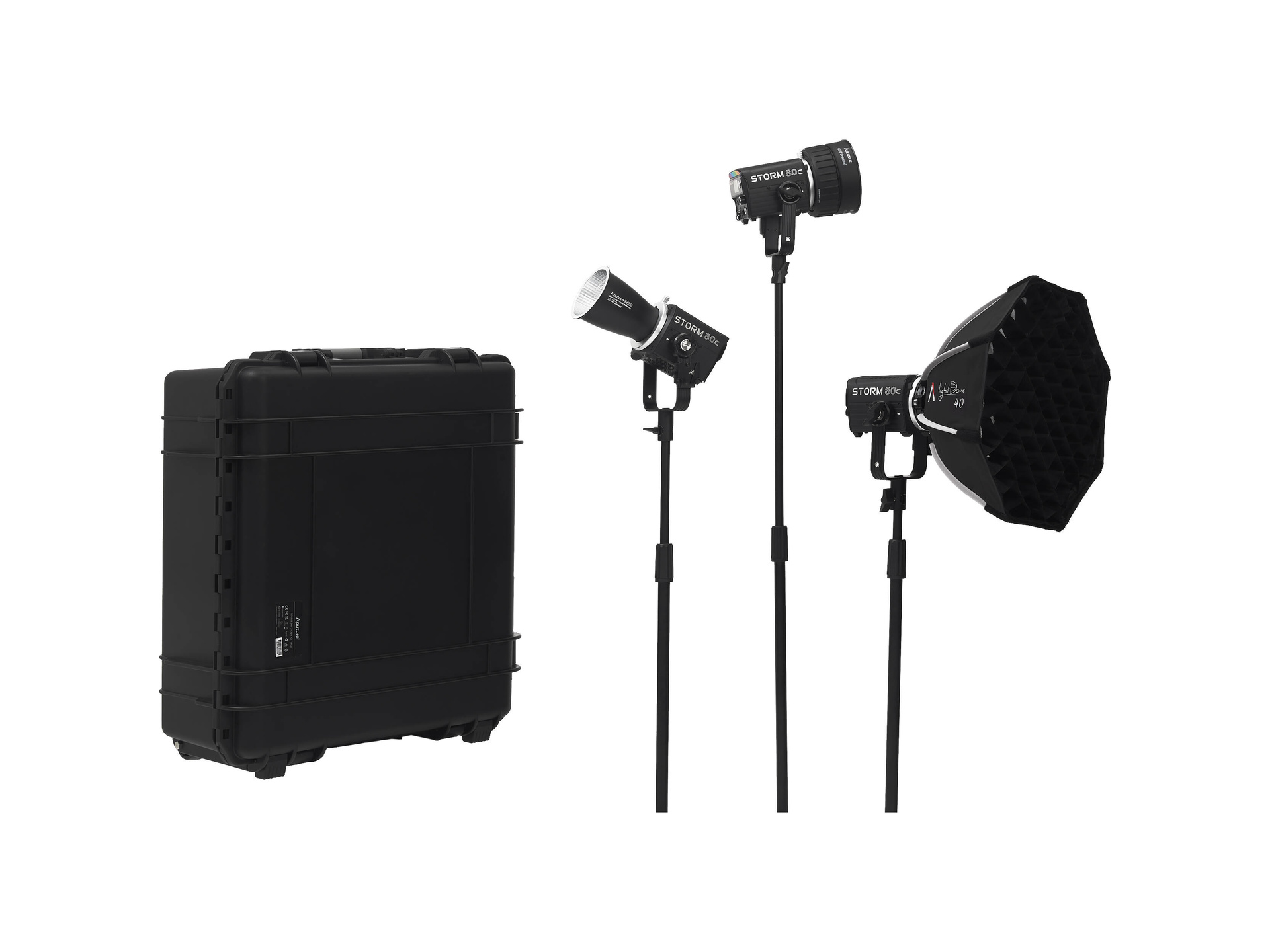 Aputure Storm 80c LED Monolight 3-Light Kit