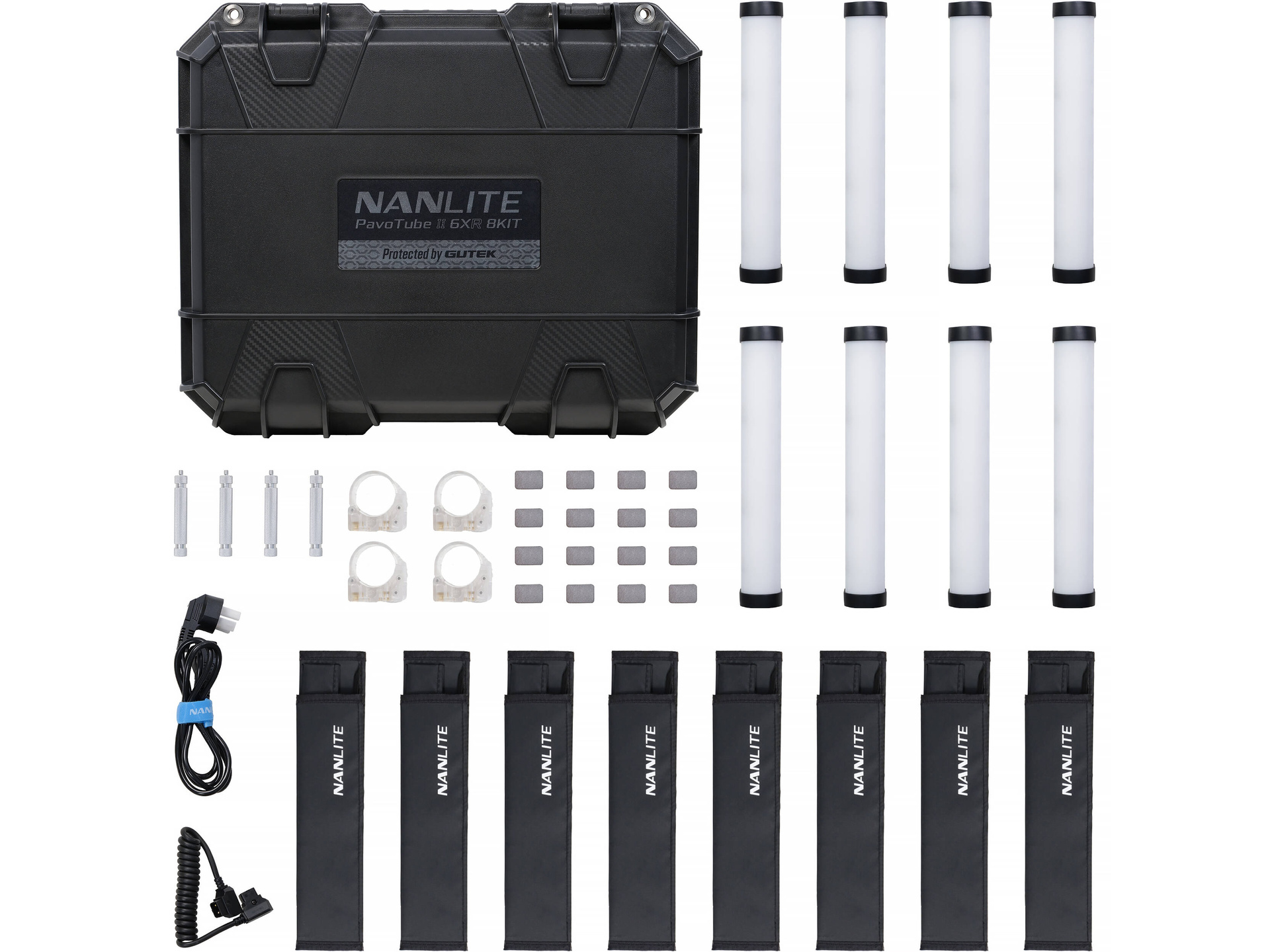 Nanlite PavoTube II 6XR RGB LED Pixel Tube Light (10", 8-Light Kit)