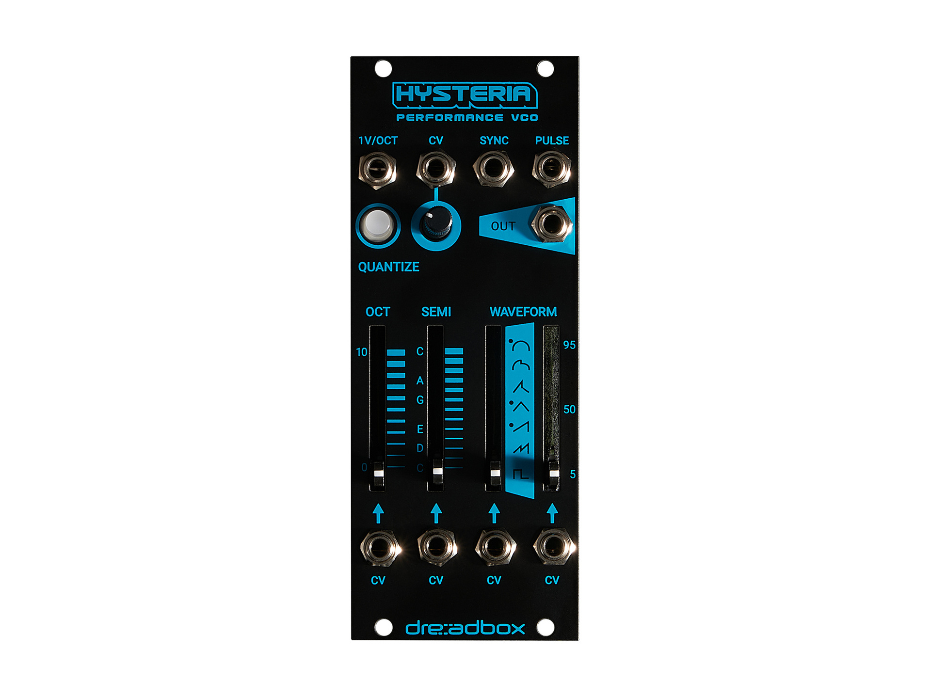 Dreadbox Hysteria BL Eurorack Module Performance Oscillator with Quantizer (10 HP)