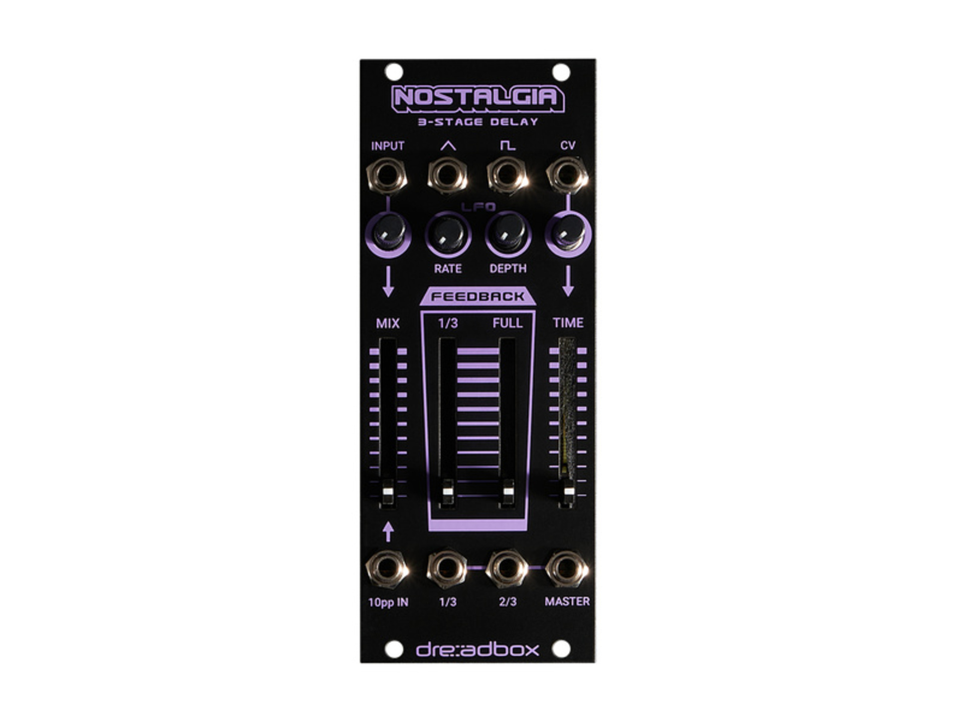 Dreadbox Nostalgia BL Eurorack Module 3-Stage Delay (10HP)