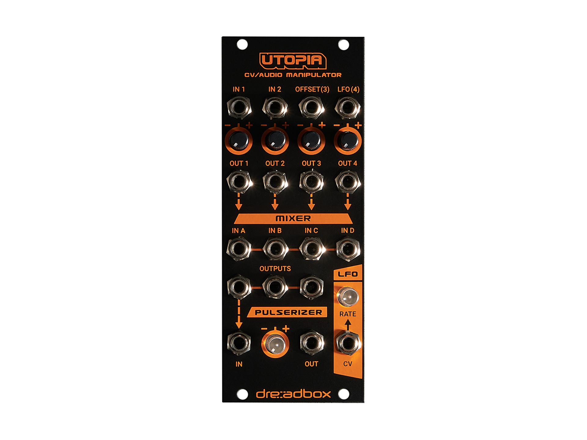 Dreadbox Utopia BL CV/Audio Manipulator Eurorack Module (10 HP)