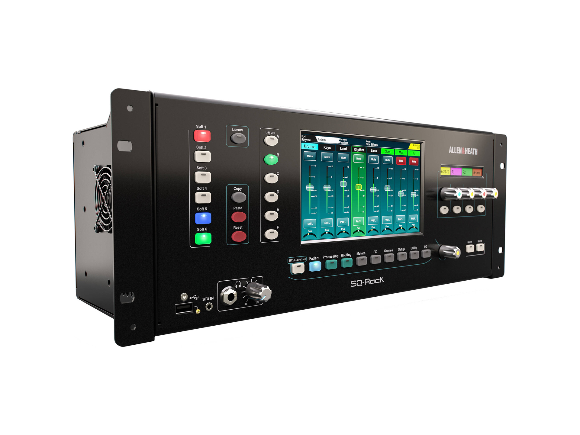 Allen & Heath SQ-Rack 48-Channel / 36-Bus Rackmount Digital Mixer (4 RU)