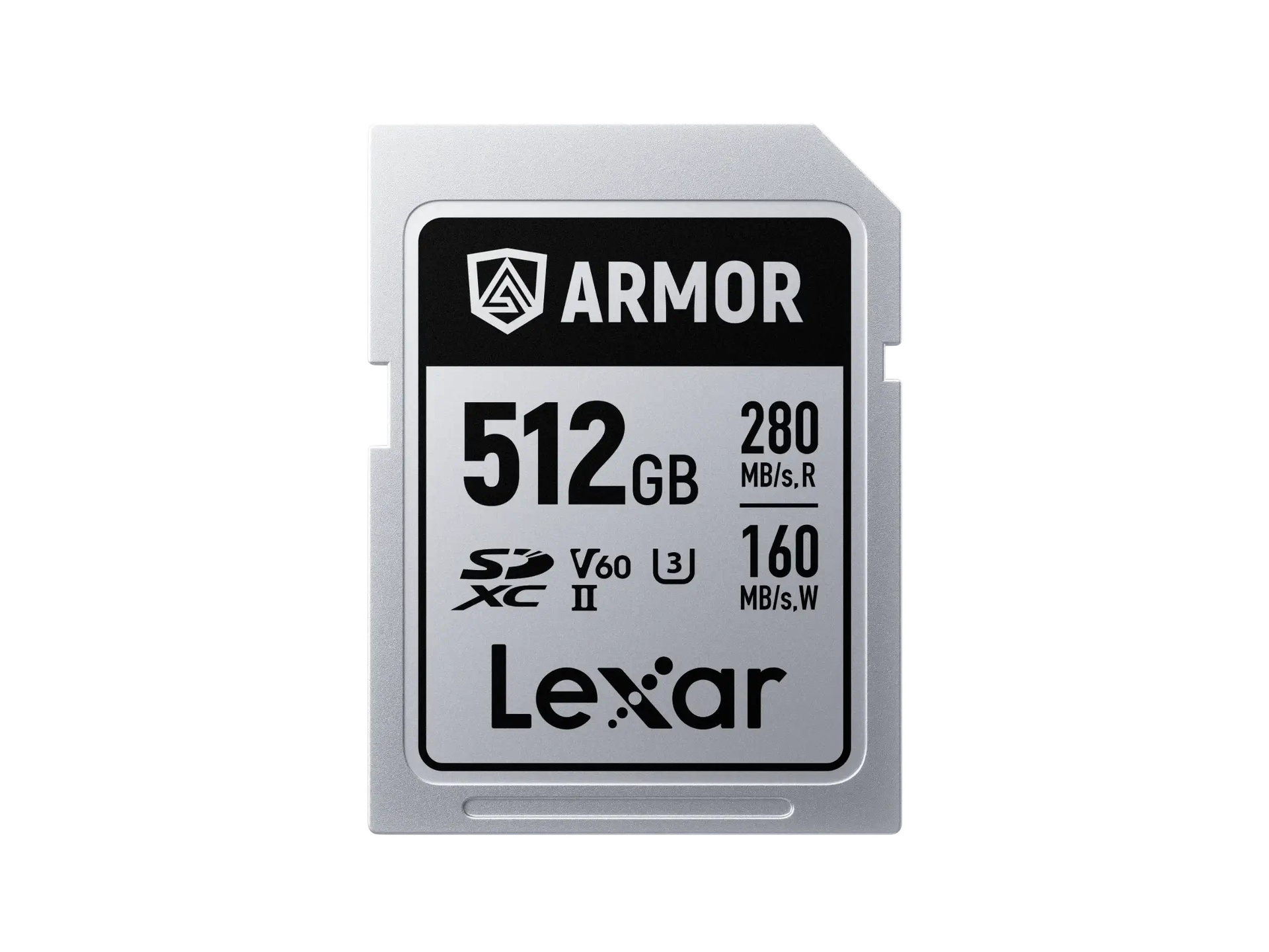 Lexar 512GB ARMOR SILVER PRO UHS-II SDXC Memory Card
