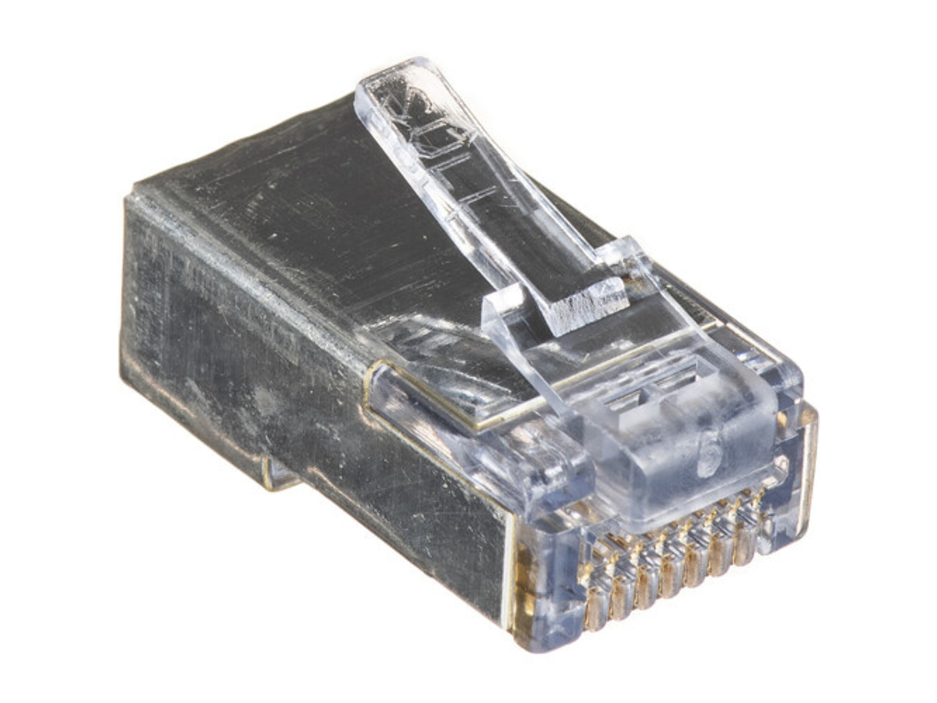 Platinum Tools Shielded EZ-RJ45 Connectors with Internal Ground (Clamshell Packaging, 10-Pieces)